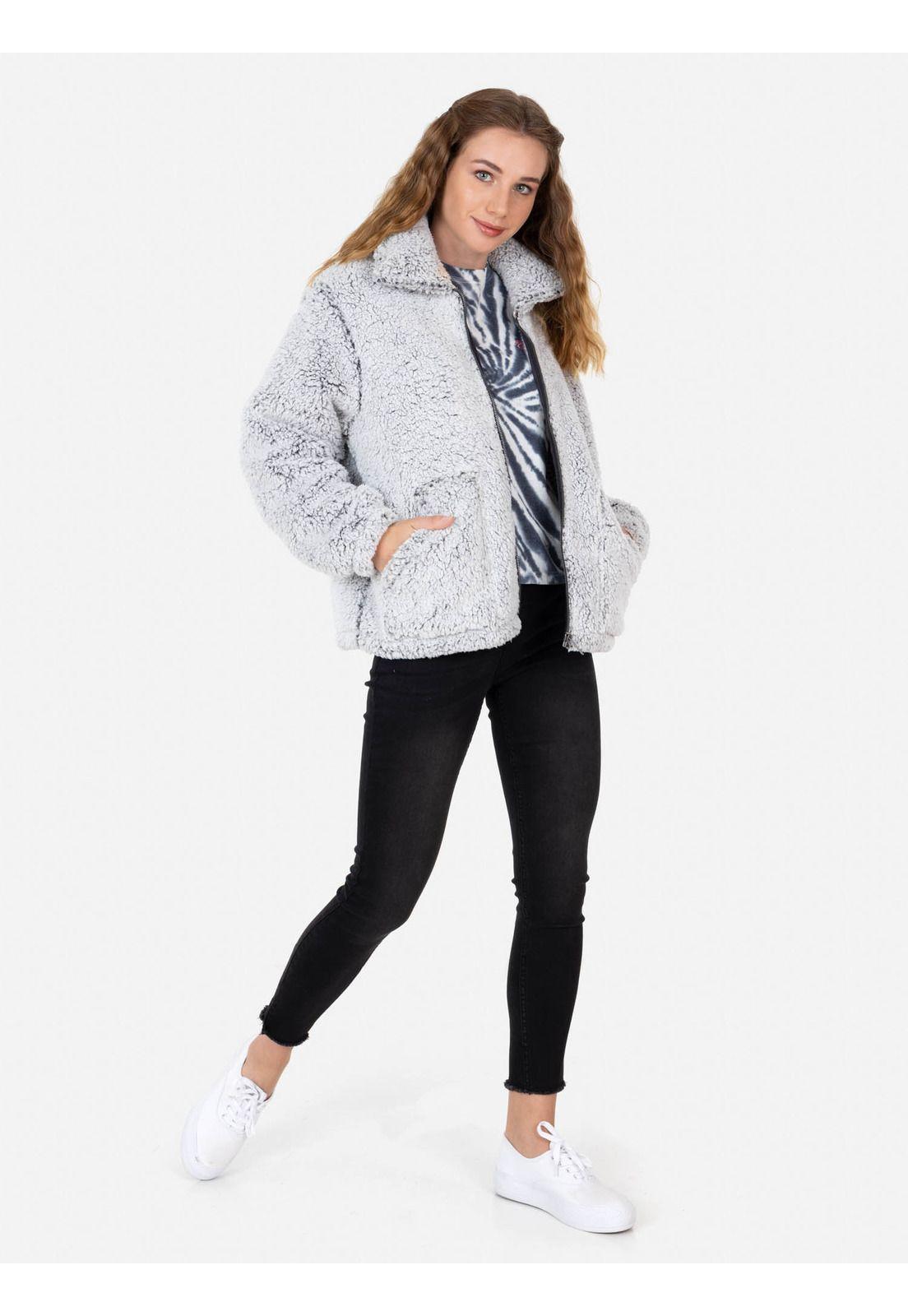 Poleron CHIPORRO PRISMA Mujer Gris Rip Curl-4