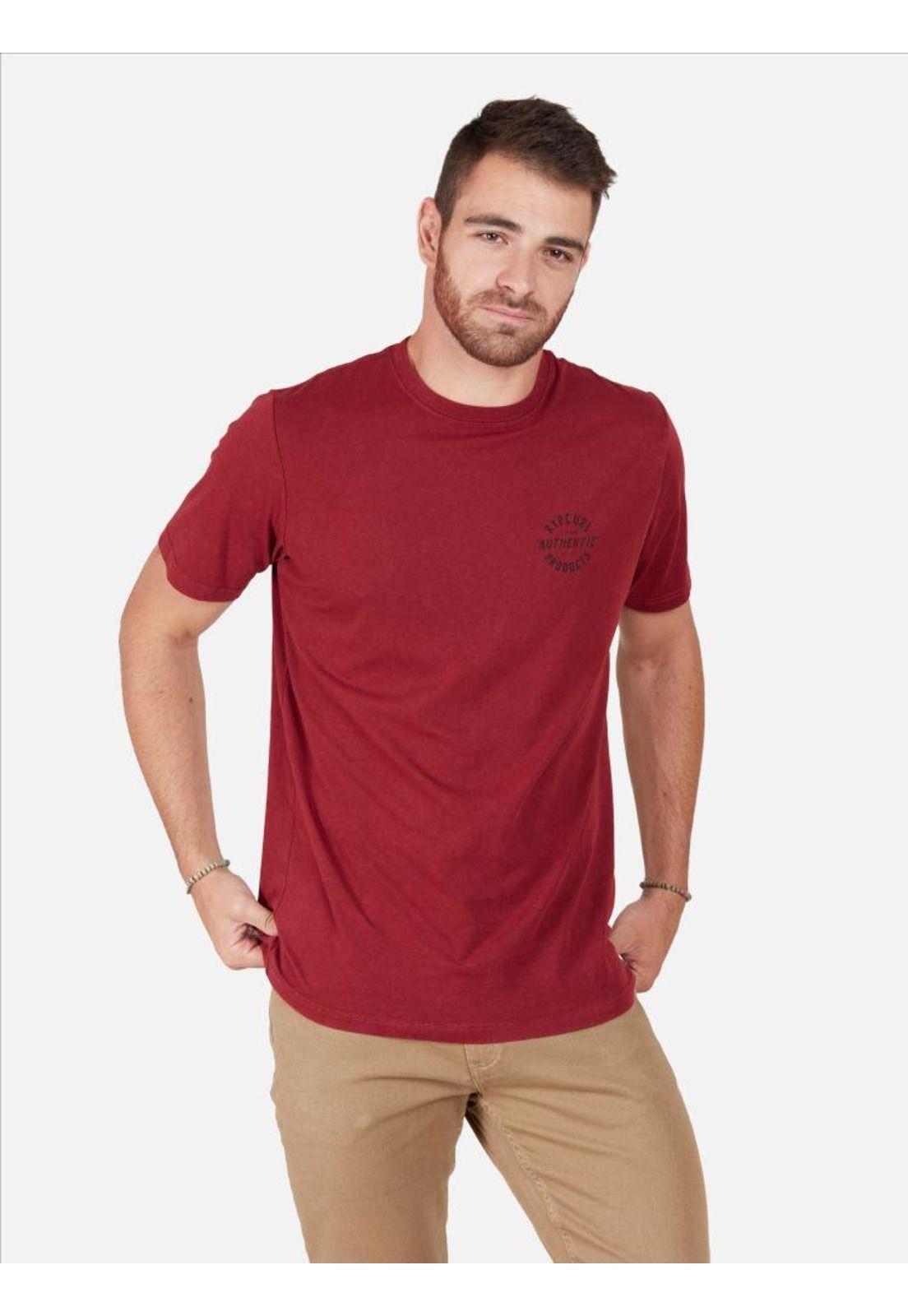 Polera Hombre RP AUTHENTIC Rojo Rip Curl-0