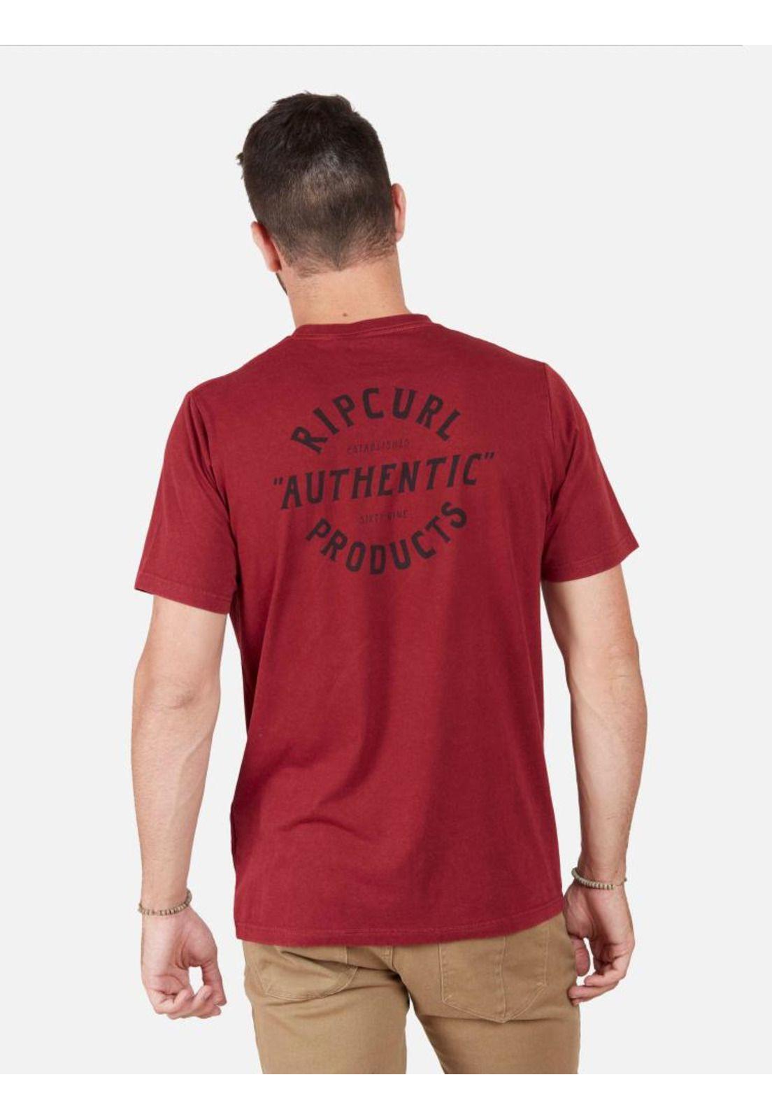 Polera Hombre RP AUTHENTIC Rojo Rip Curl-1