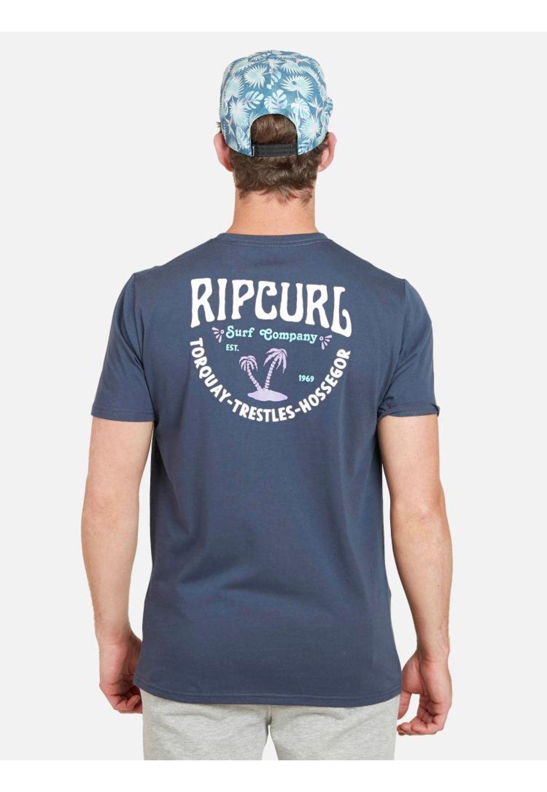 Polera TORQUAY 1969 SS TEE Hombre Azul Rip Curl-1