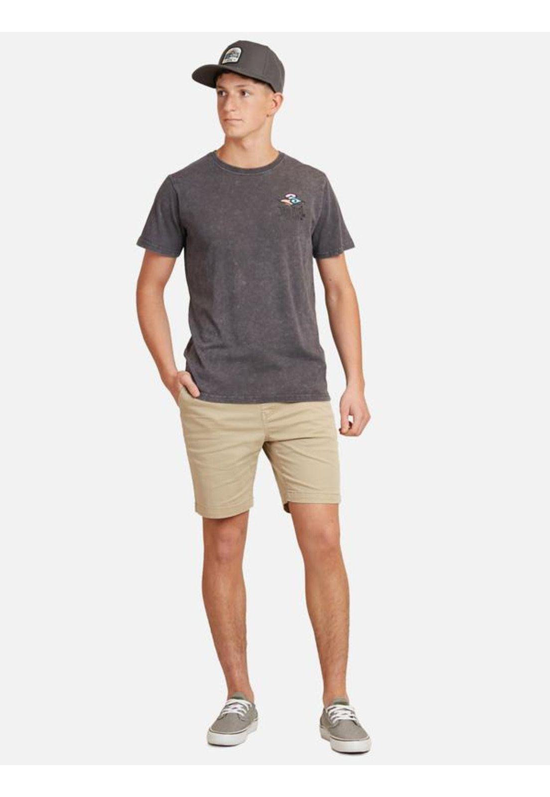 Polera M/C Intermedia Gris Oscuro Juvenil Hombre Ripcurl-3