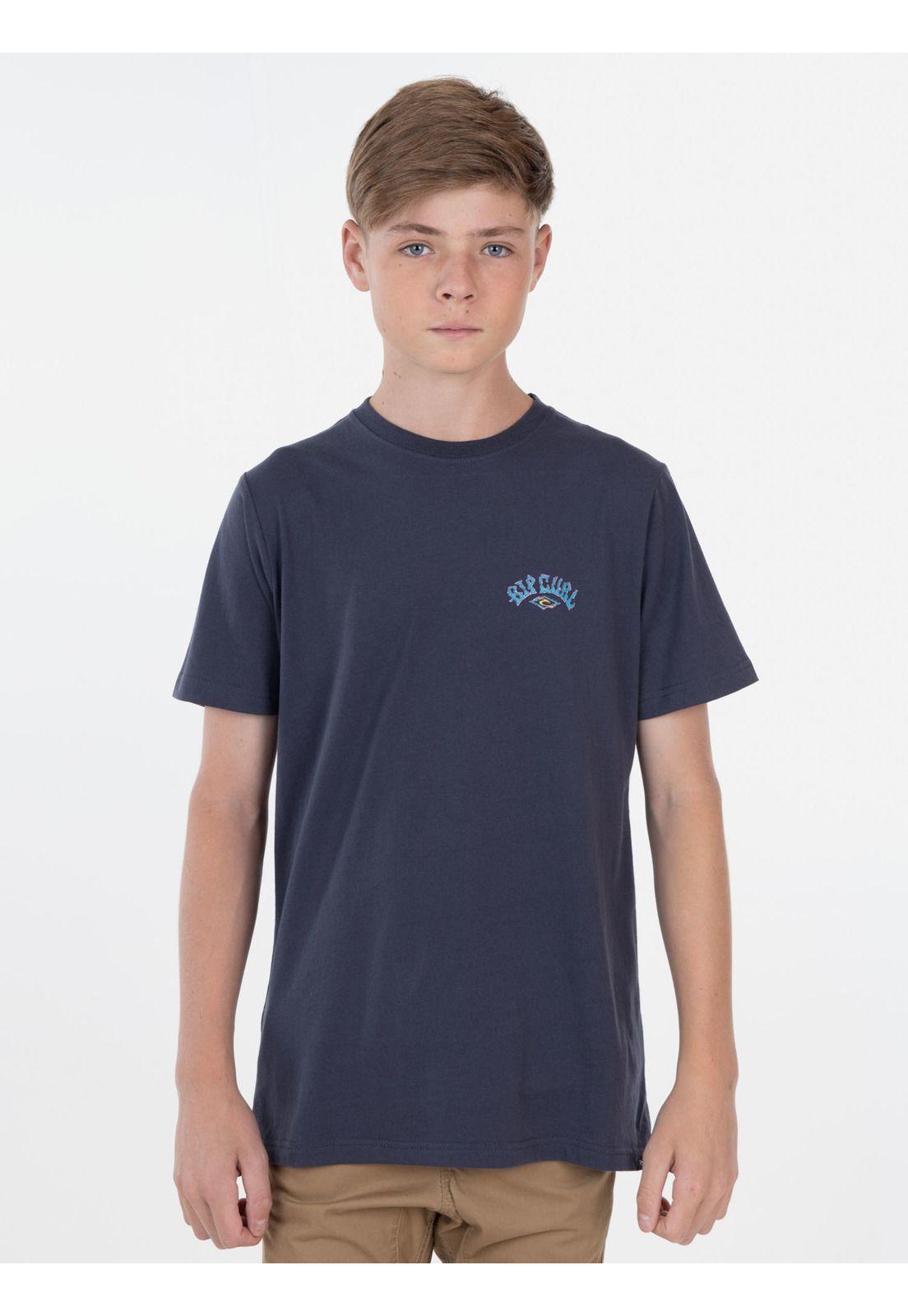 Polera SHRED TILL DEAD TEE Juvenil Gris Oscuro Rip Curl-0