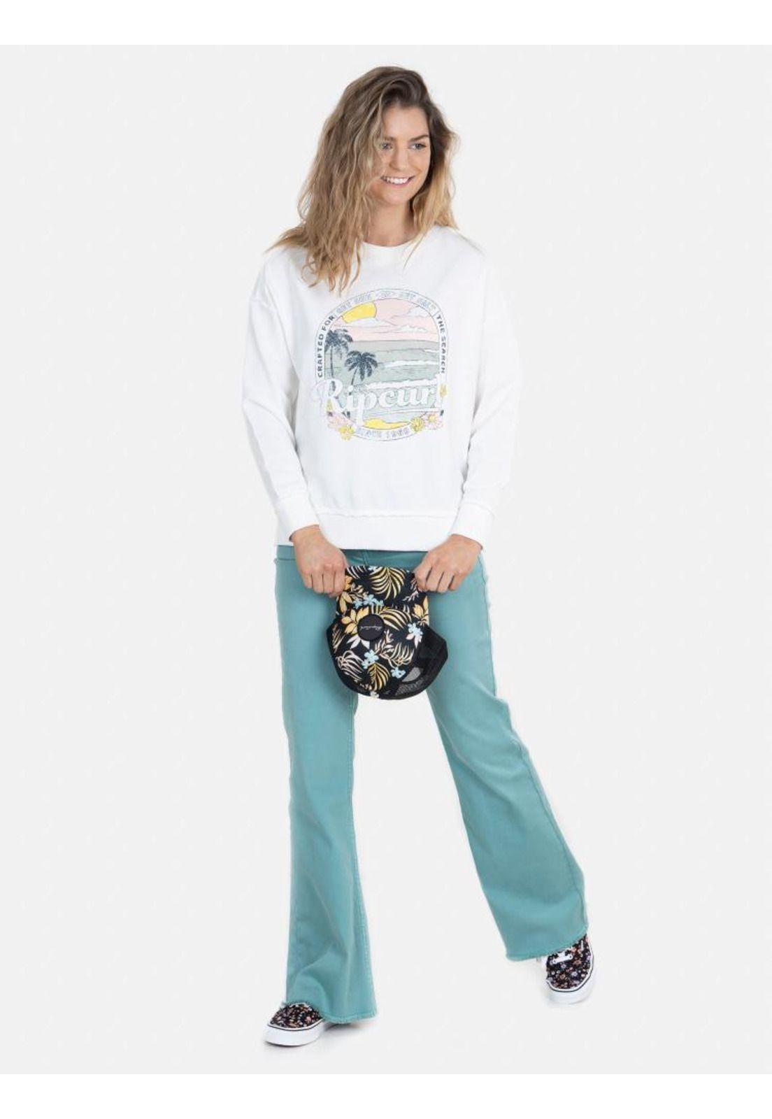 Poleron GET SUN AND SALT Mujer Blanco Rip Curl-0