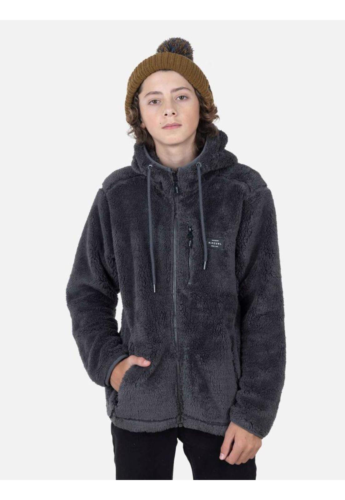 Poleron 6O498-MI22 Juvenil Gris Oscuro Rip Curl-0