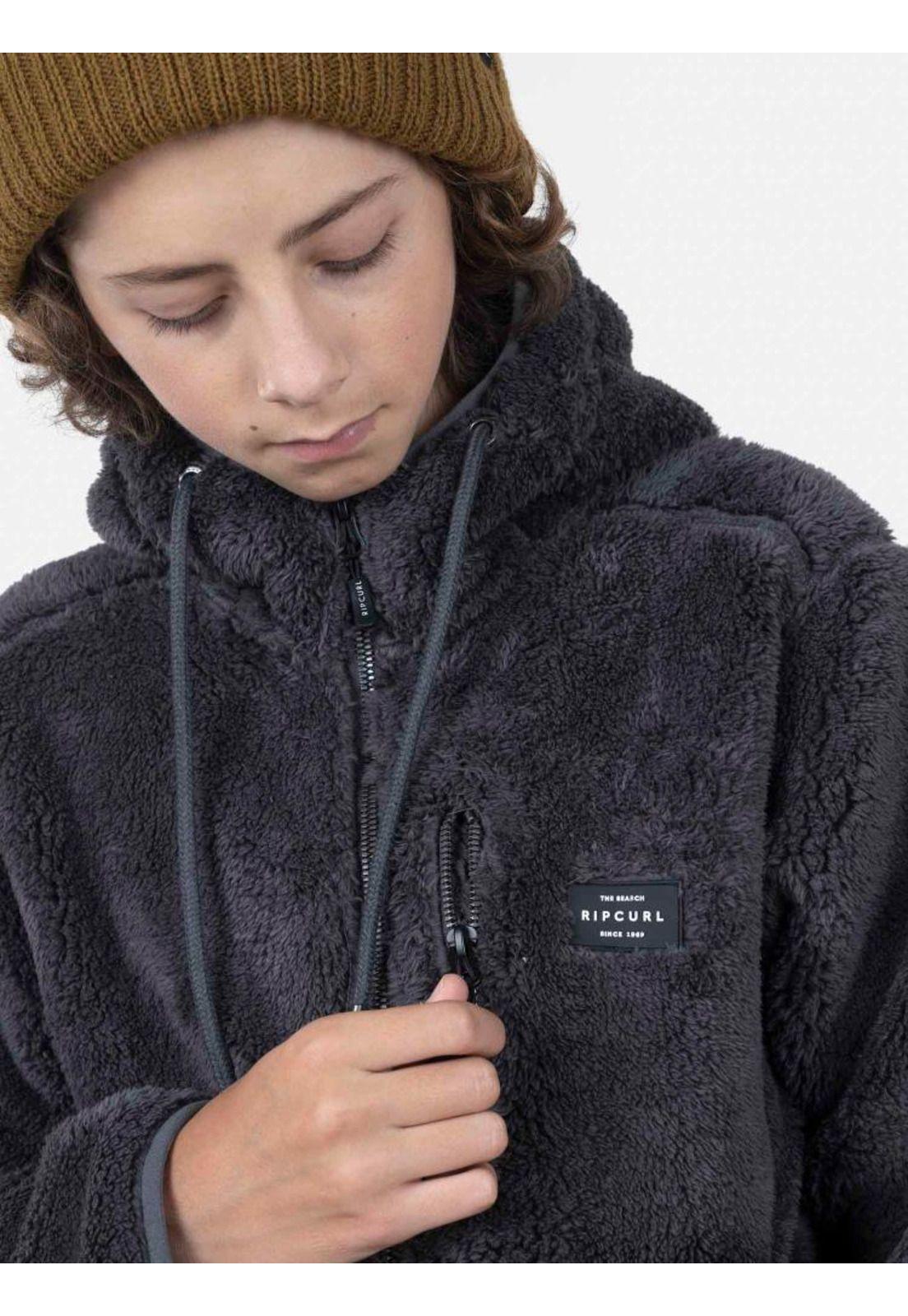 Poleron 6O498-MI22 Juvenil Gris Oscuro Rip Curl-4