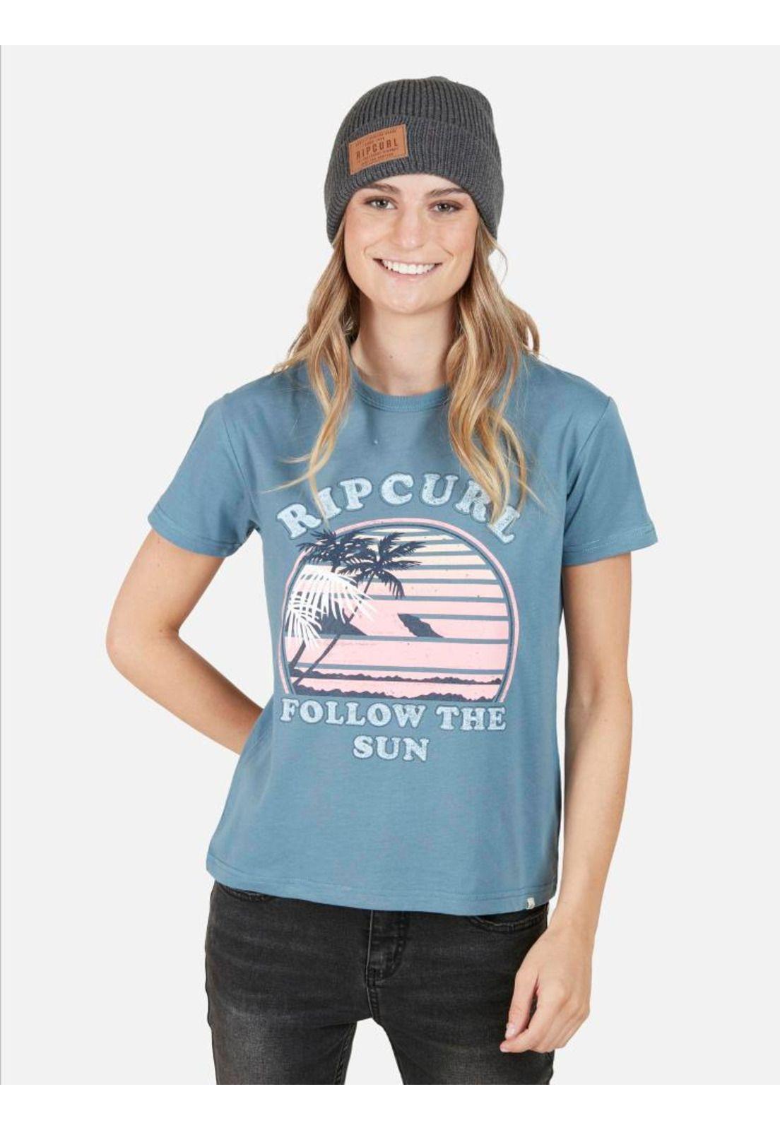 Polera MC Follow the Sun Mujer Azul Rip Curl-0