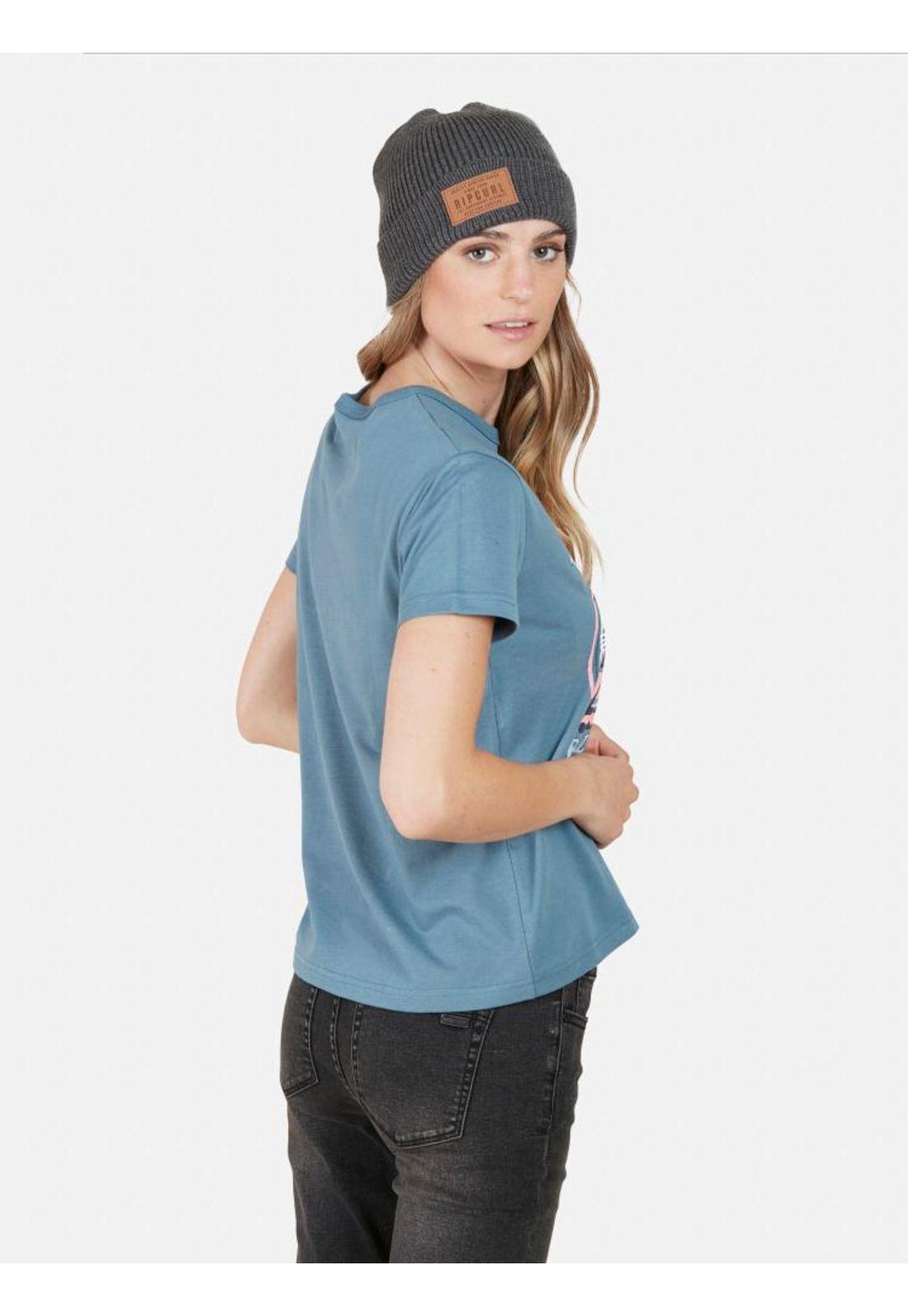 Polera MC Follow the Sun Mujer Azul Rip Curl-1
