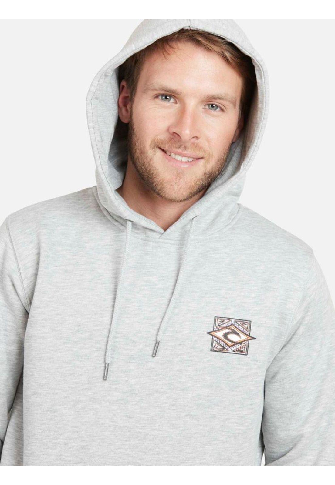 Poleron RC STONE HOOD Hombre Gris Mezcla Rip Curl-3