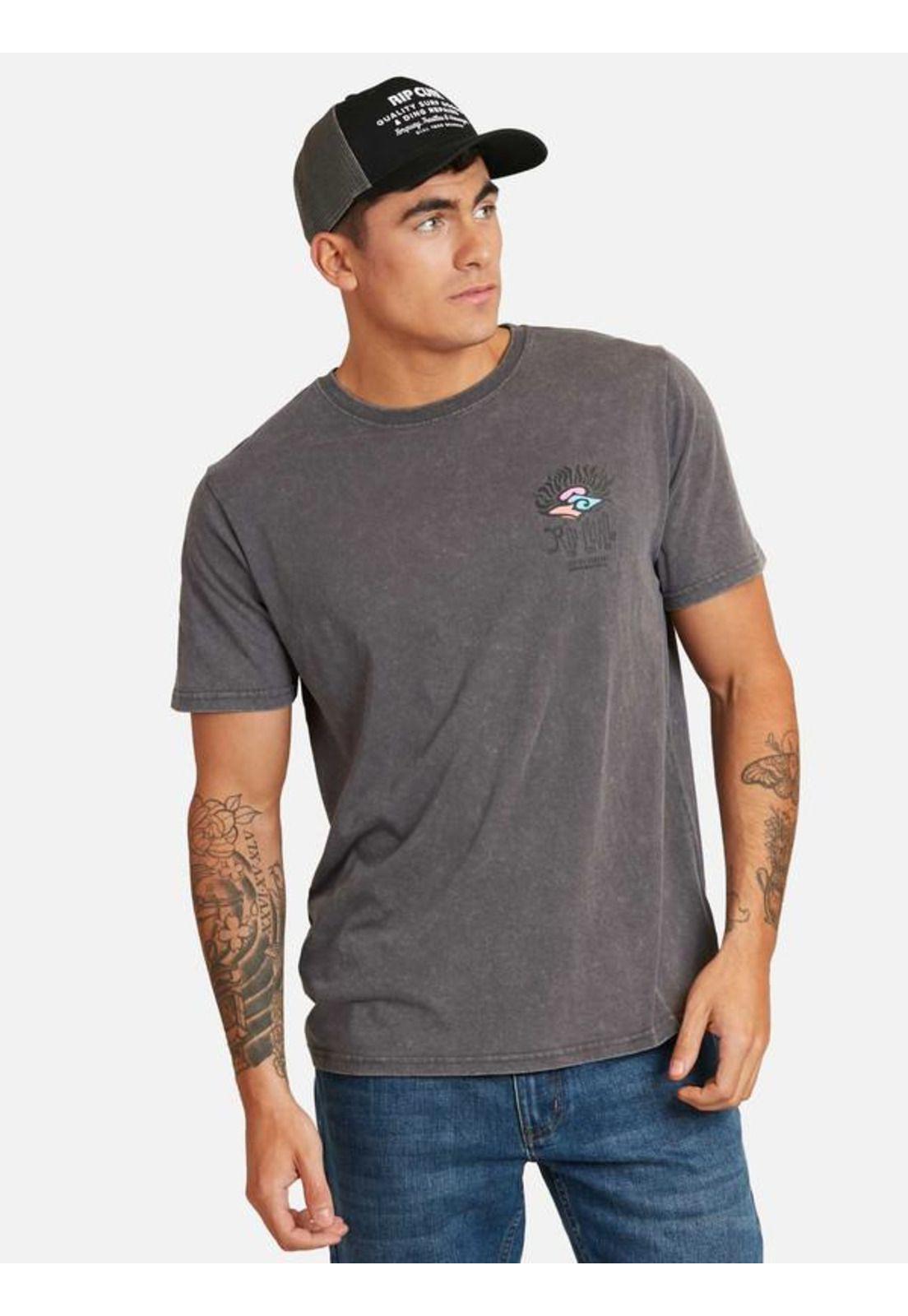Polera M/C Intermedia Gris Oscuro Hombre Ripcurl-0