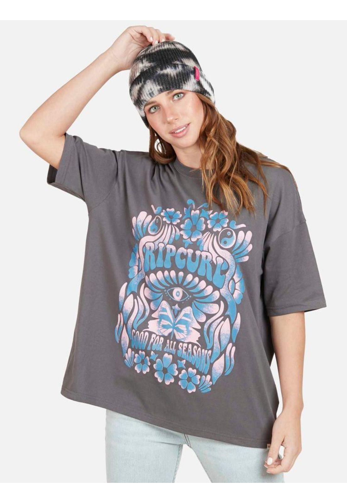 Polera GOOD FOR ALL SEASONS Mujer Gris Oscuro Rip Curl-0