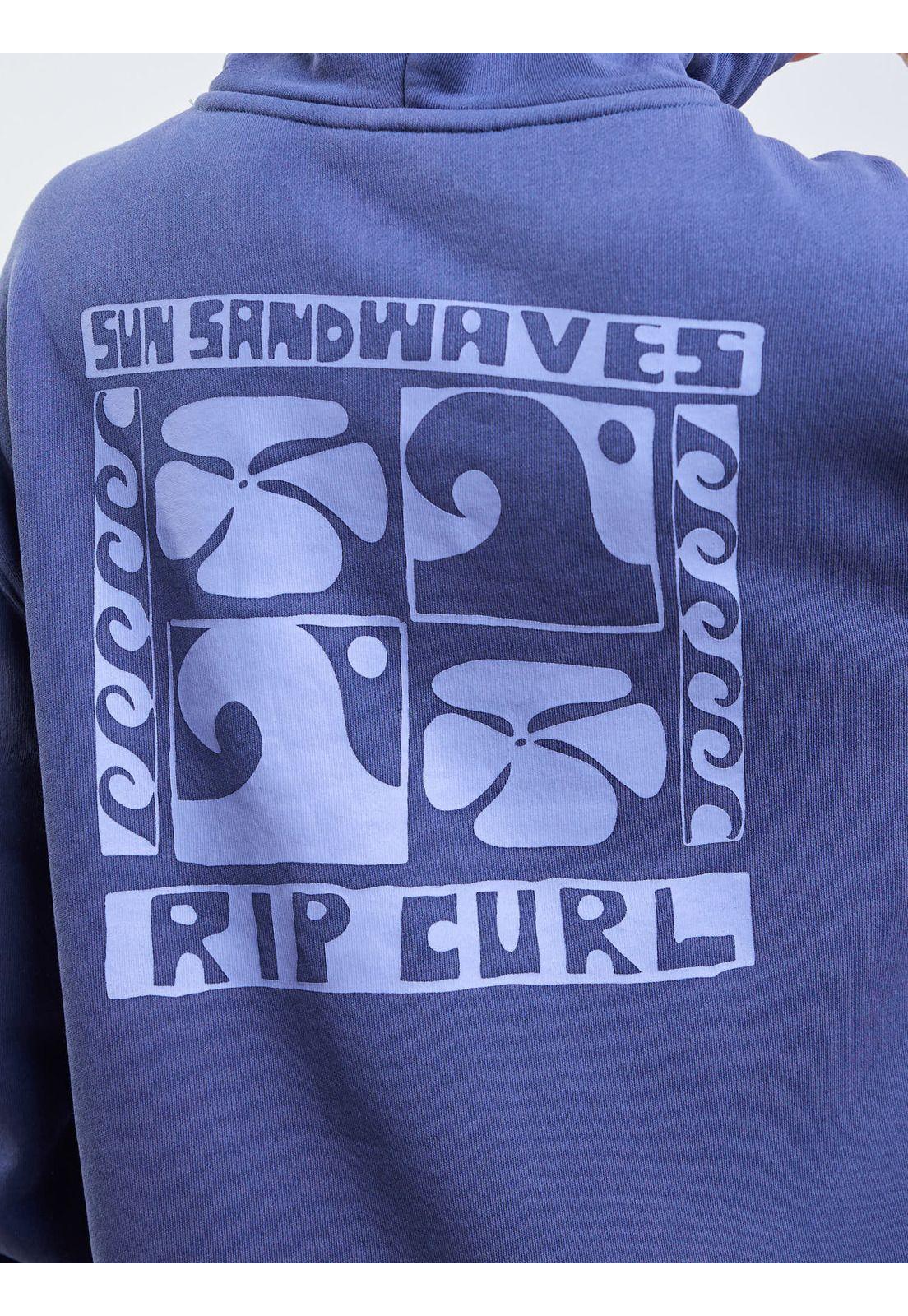 Poleron Canguro Eclipse Azul Mujer Rip Curl-3