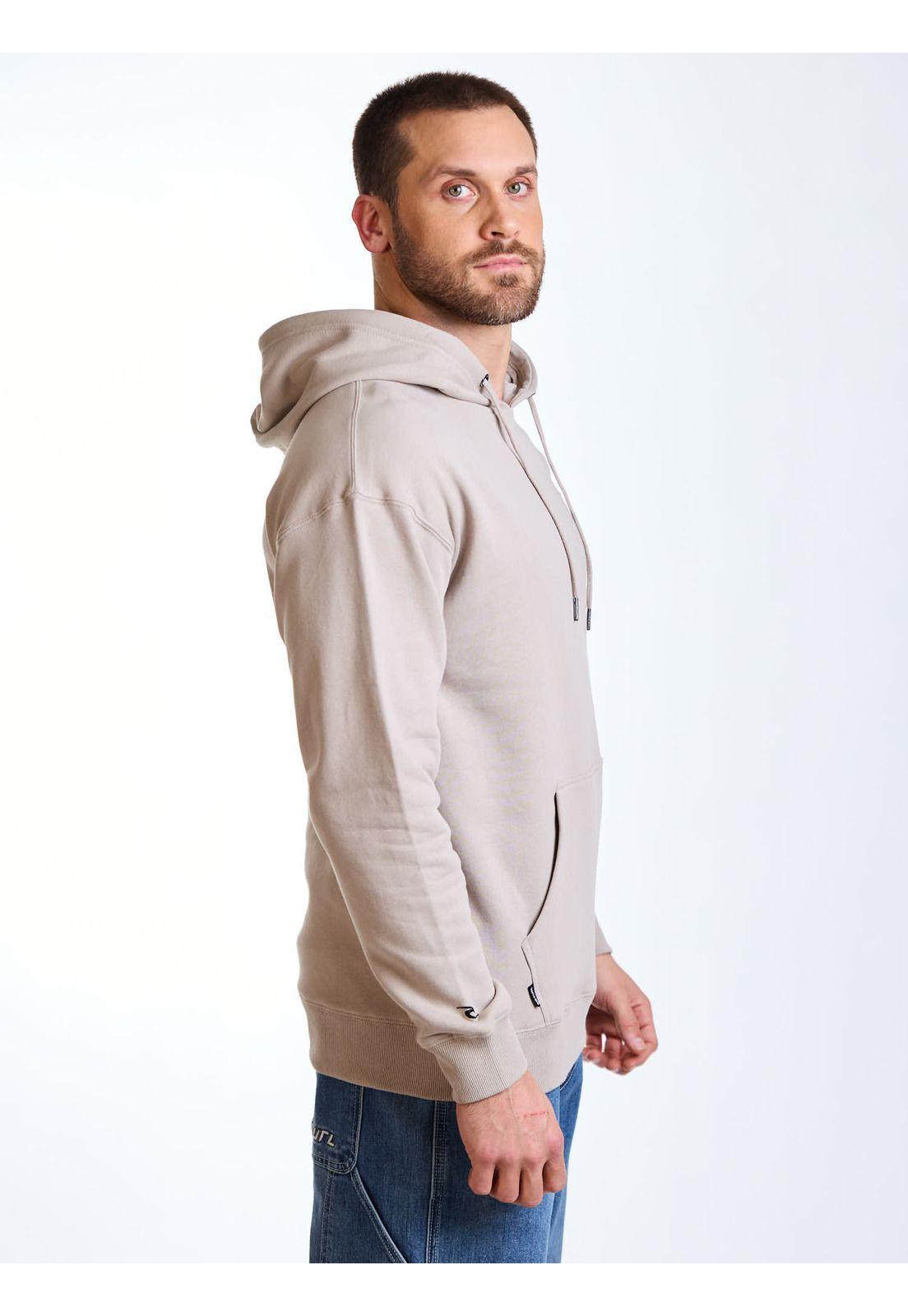 Poleron Canguro Raw Beige Hombre Rip Curl-3