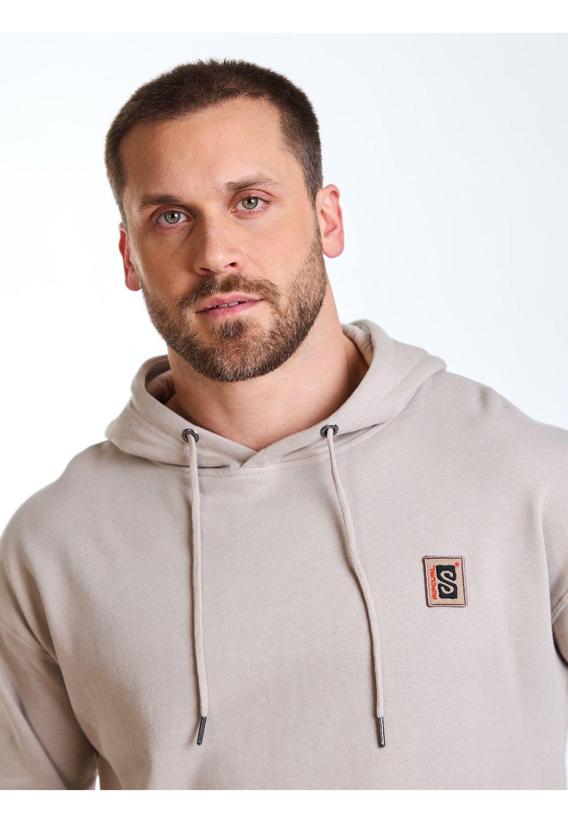 Poleron Canguro Raw Beige Hombre Rip Curl-4