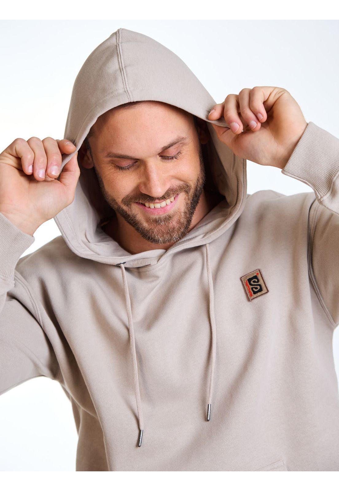 Poleron Canguro Raw Beige Hombre Rip Curl-5