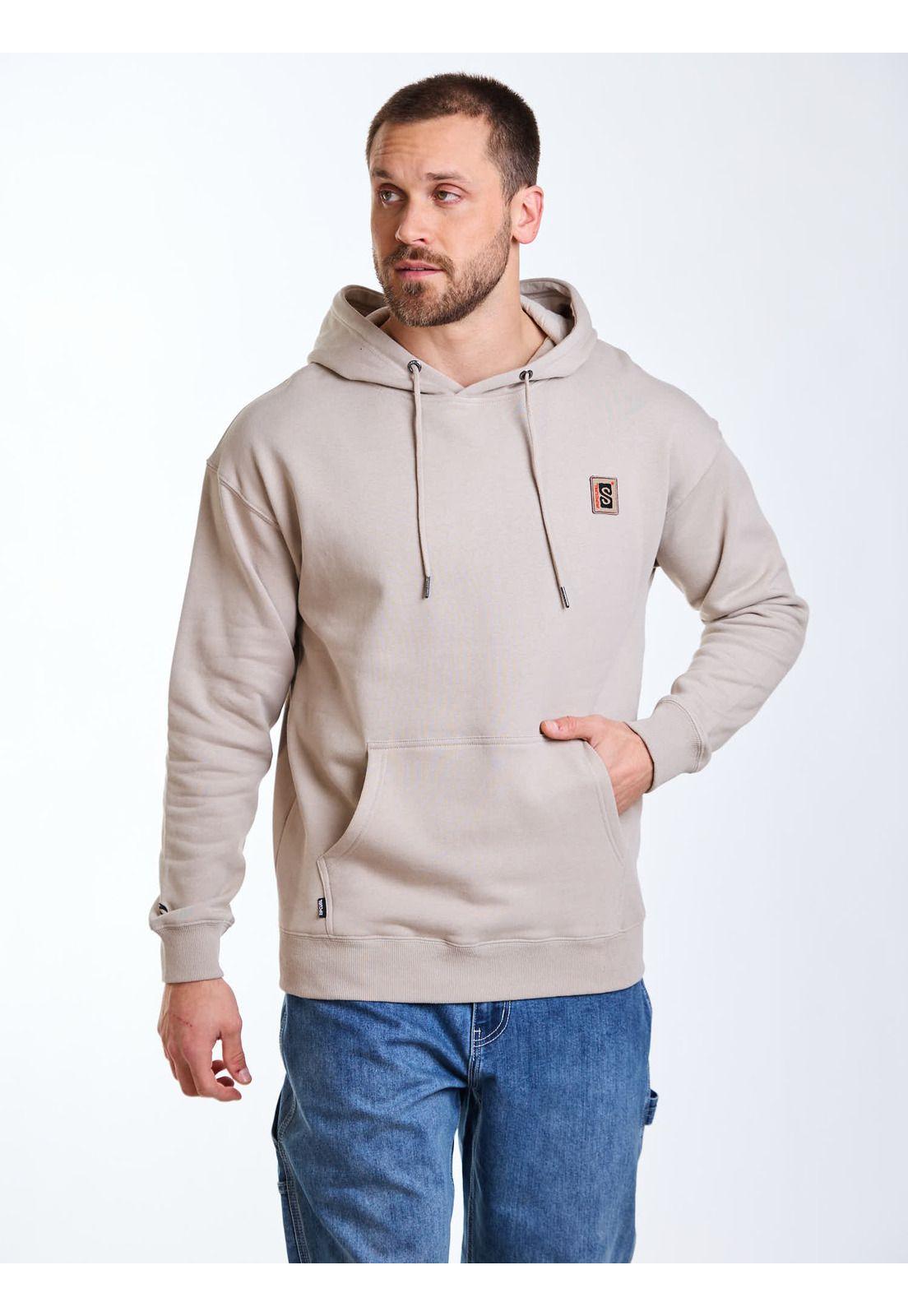Poleron Canguro Raw Beige Hombre Rip Curl-7