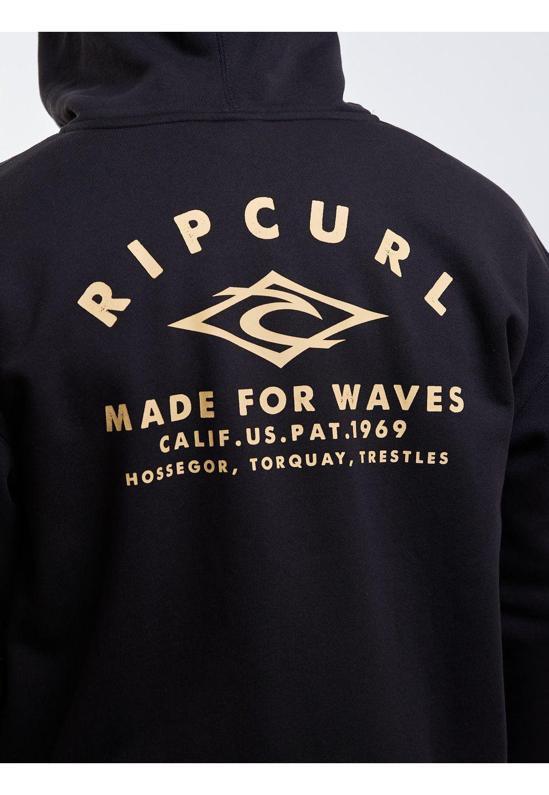 Poleron FZ Torque Negro Hombre Rip Curl-3