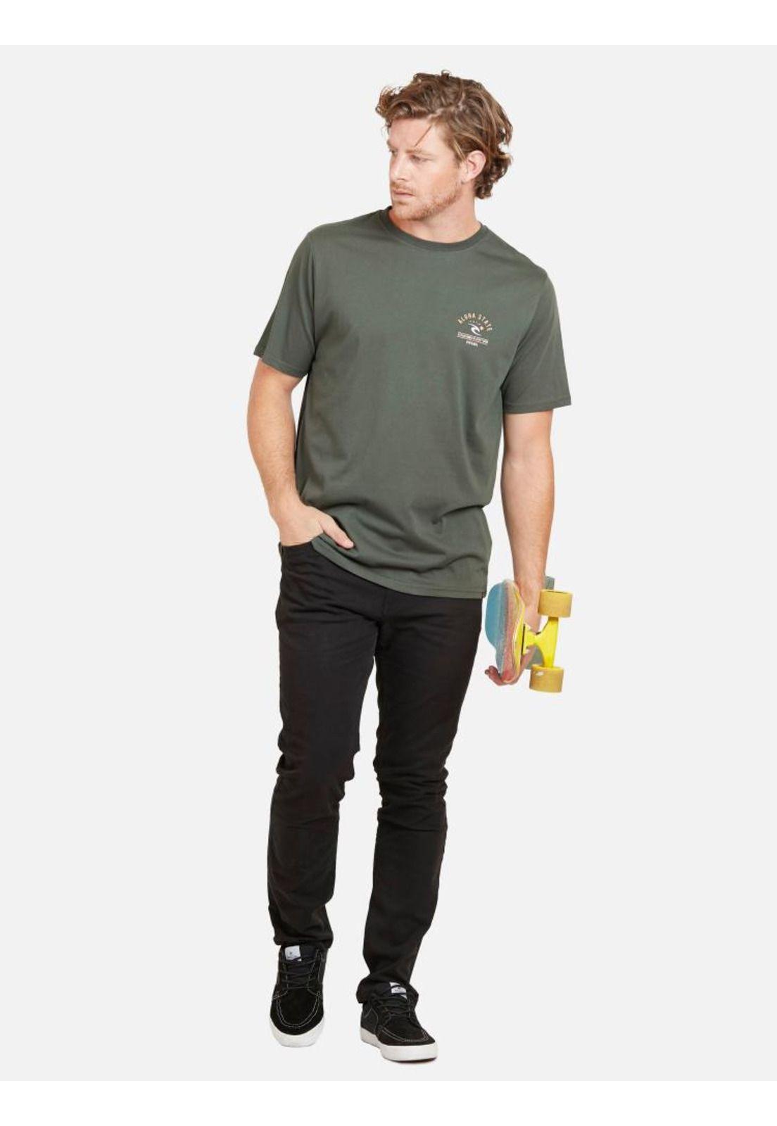 Polera ALOHA STATE Hombre Olivo Rip Curl-4