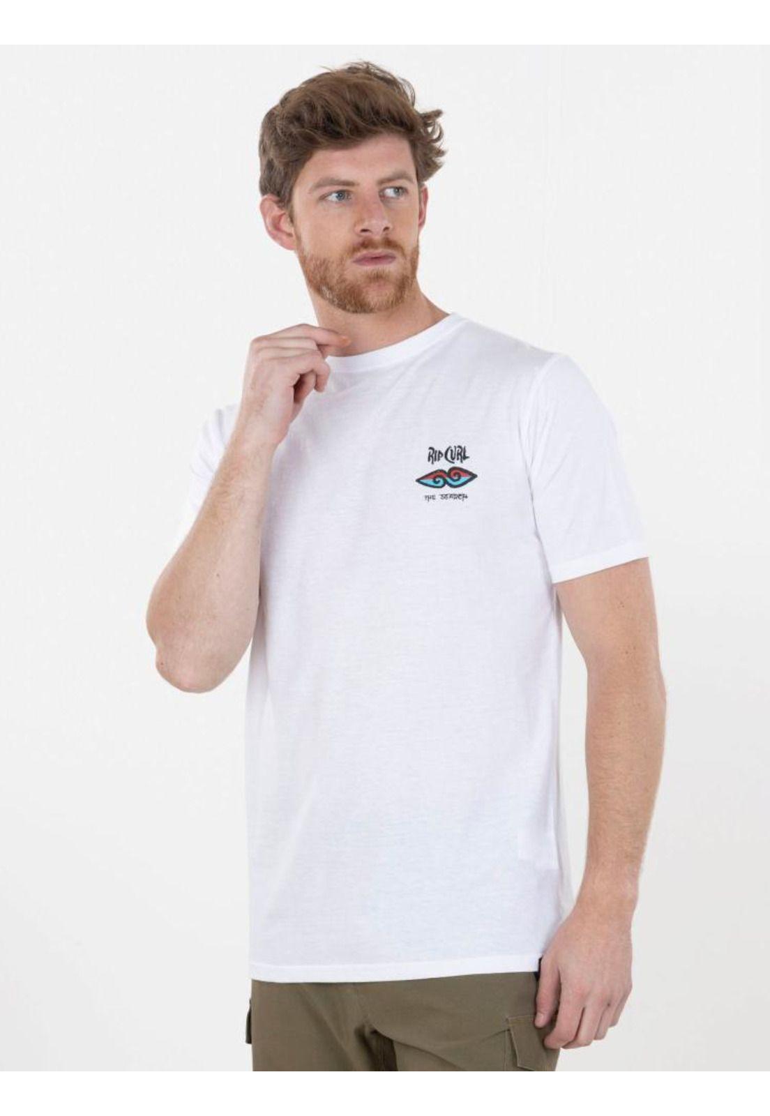 Polera The search rc SS TEE Hombre Blanco Rip Curl-0