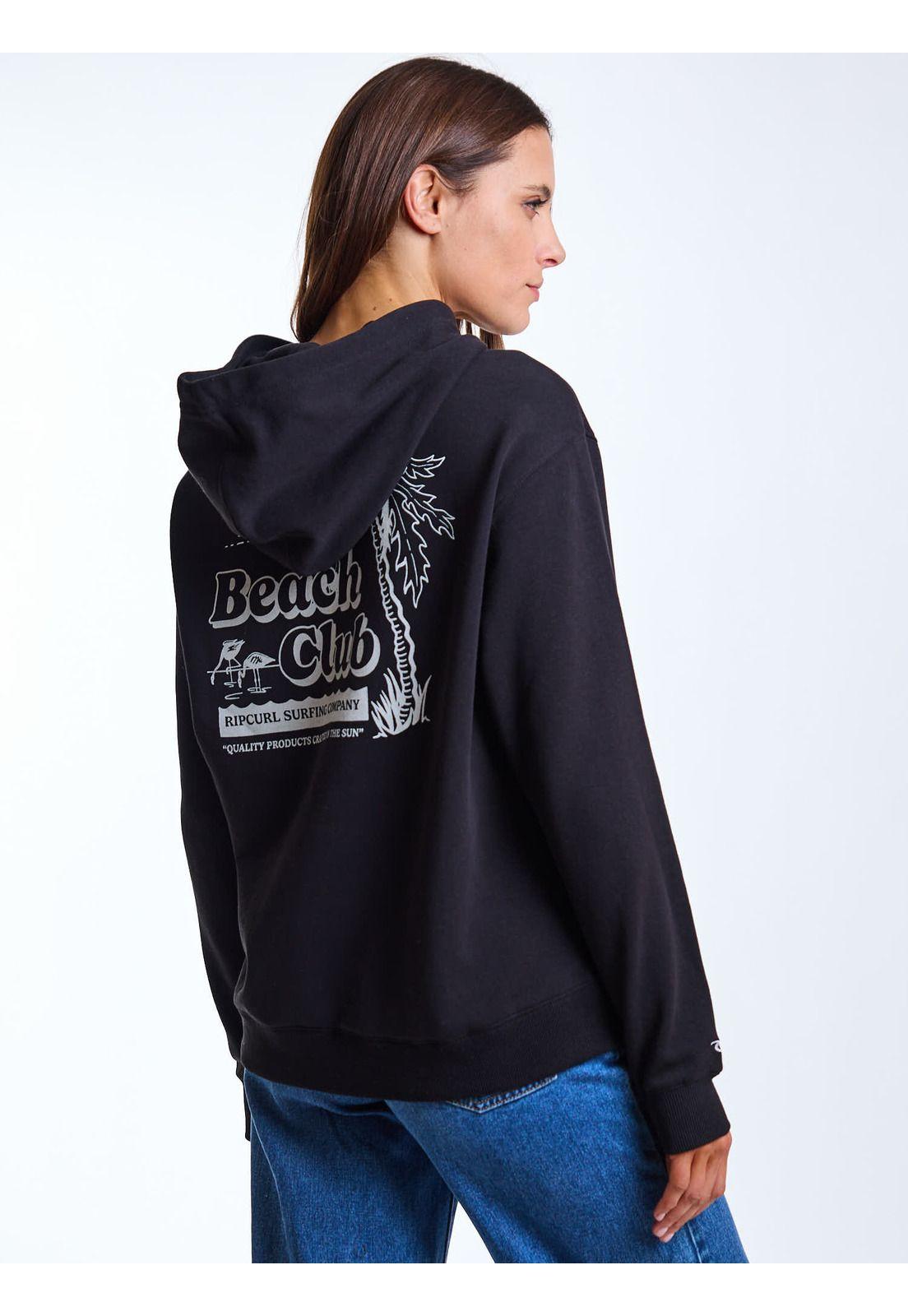 Poleron FZ Stone Negro Mujer Rip Curl-2
