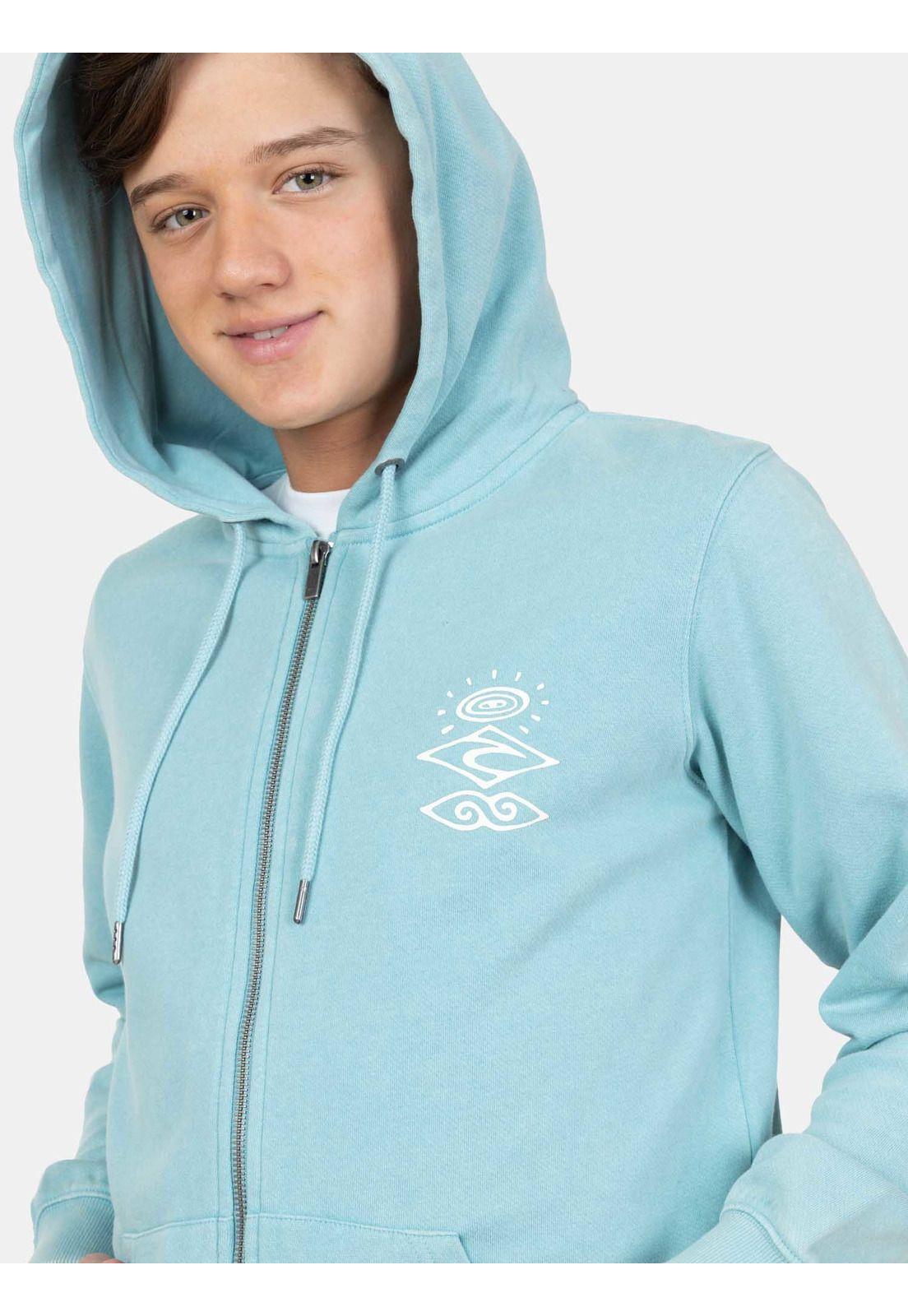 Poleron FZ Deepsea Celeste Infantil Rip Curl-2