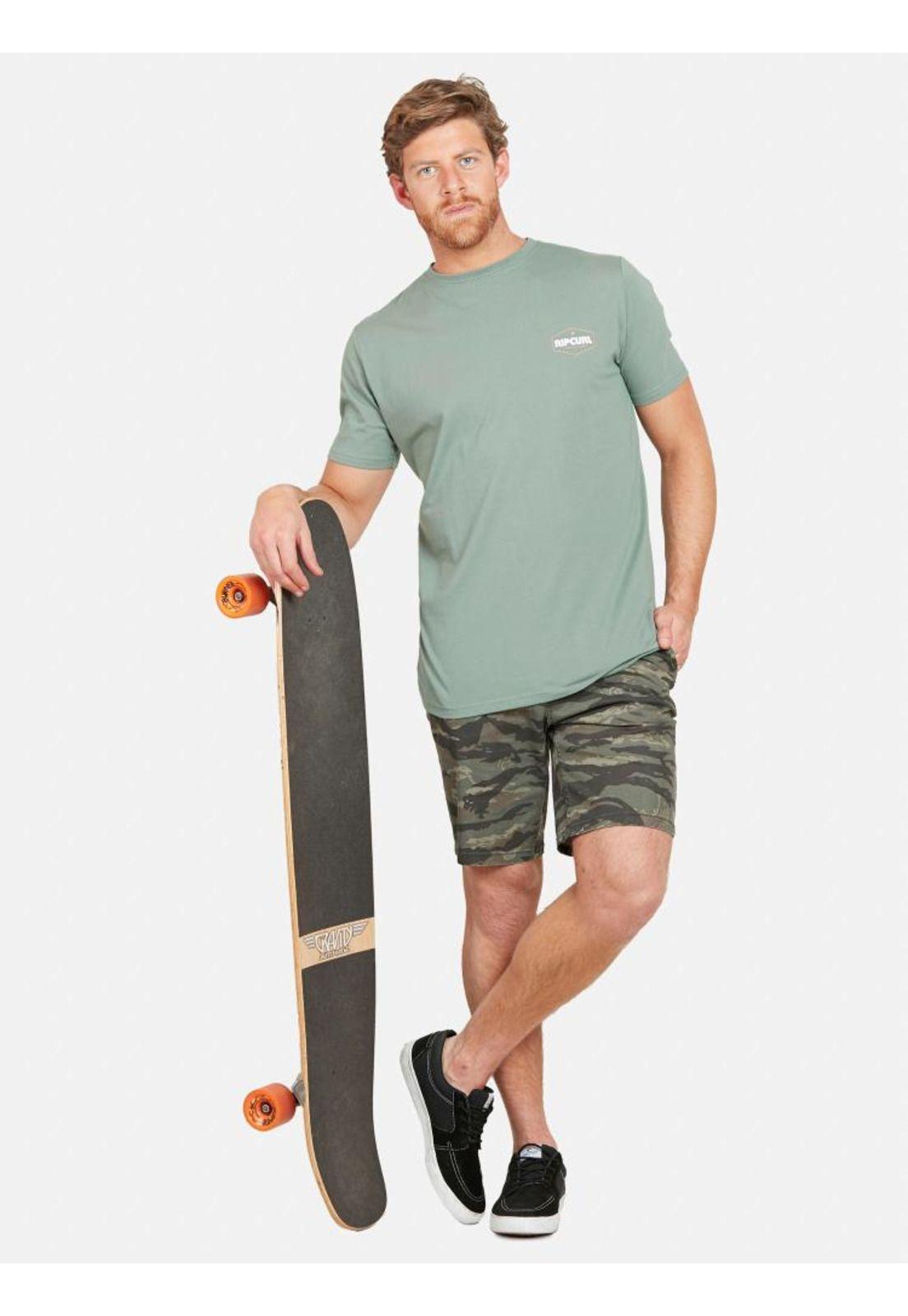 Polera SQUARE SS TEE Hombre Verde Rip Curl-2