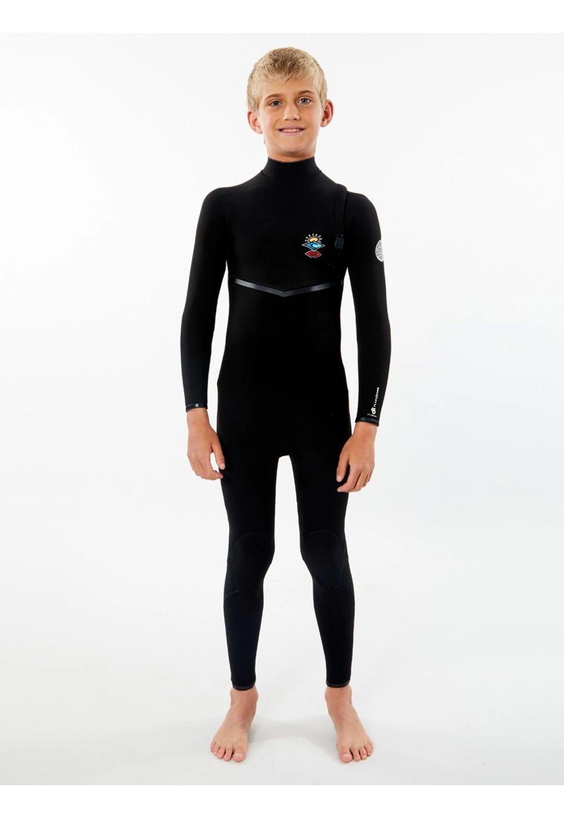 Traje Agua Juvenil FBOMB 4/3GB Z/FREE STM Negro Rip Curl-0