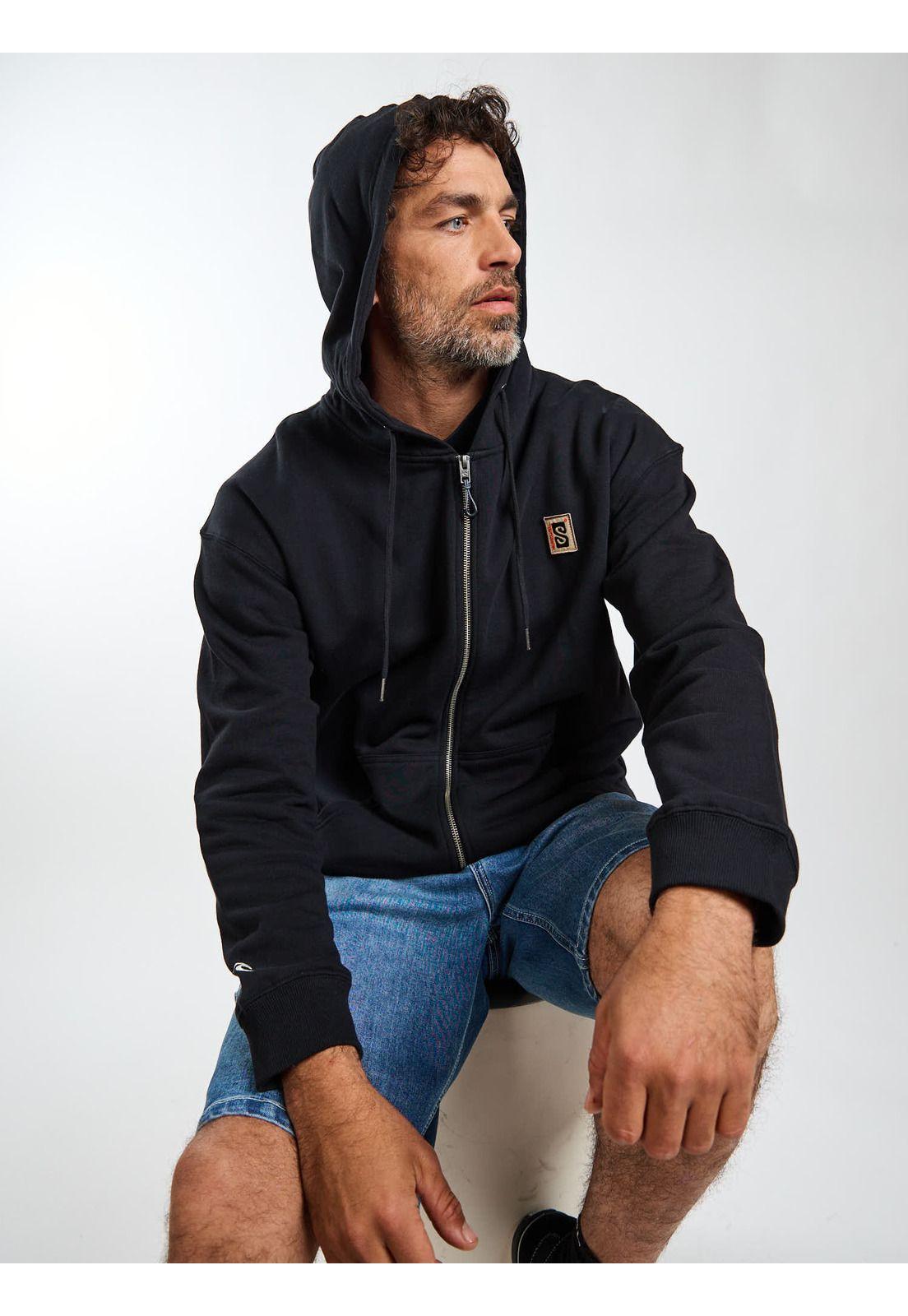 Poleron FZ Sunlit Negro Hombre Rip Curl-0