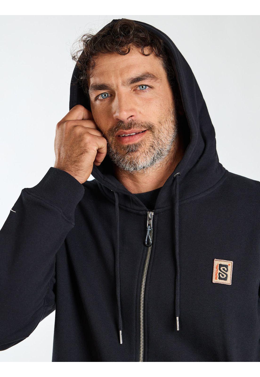 Poleron FZ Sunlit Negro Hombre Rip Curl-4