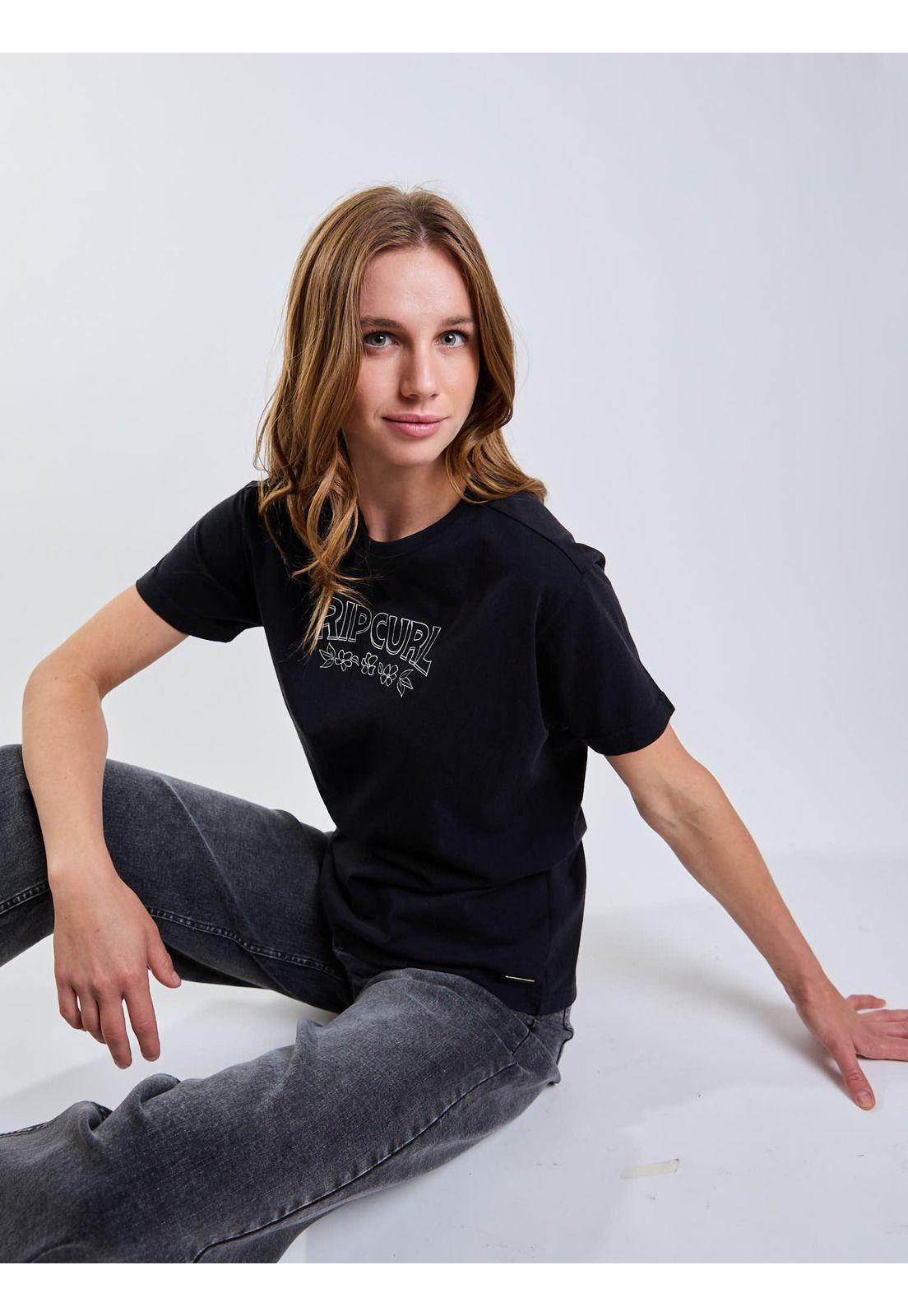 Polera MC Surfing Negro Mujer Rip Curl-6