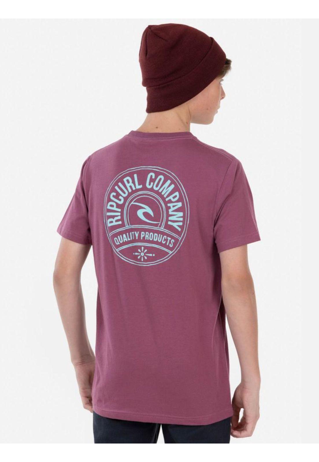Polera STAPLER TEE Juvenil Burdeo Rip Curl-1