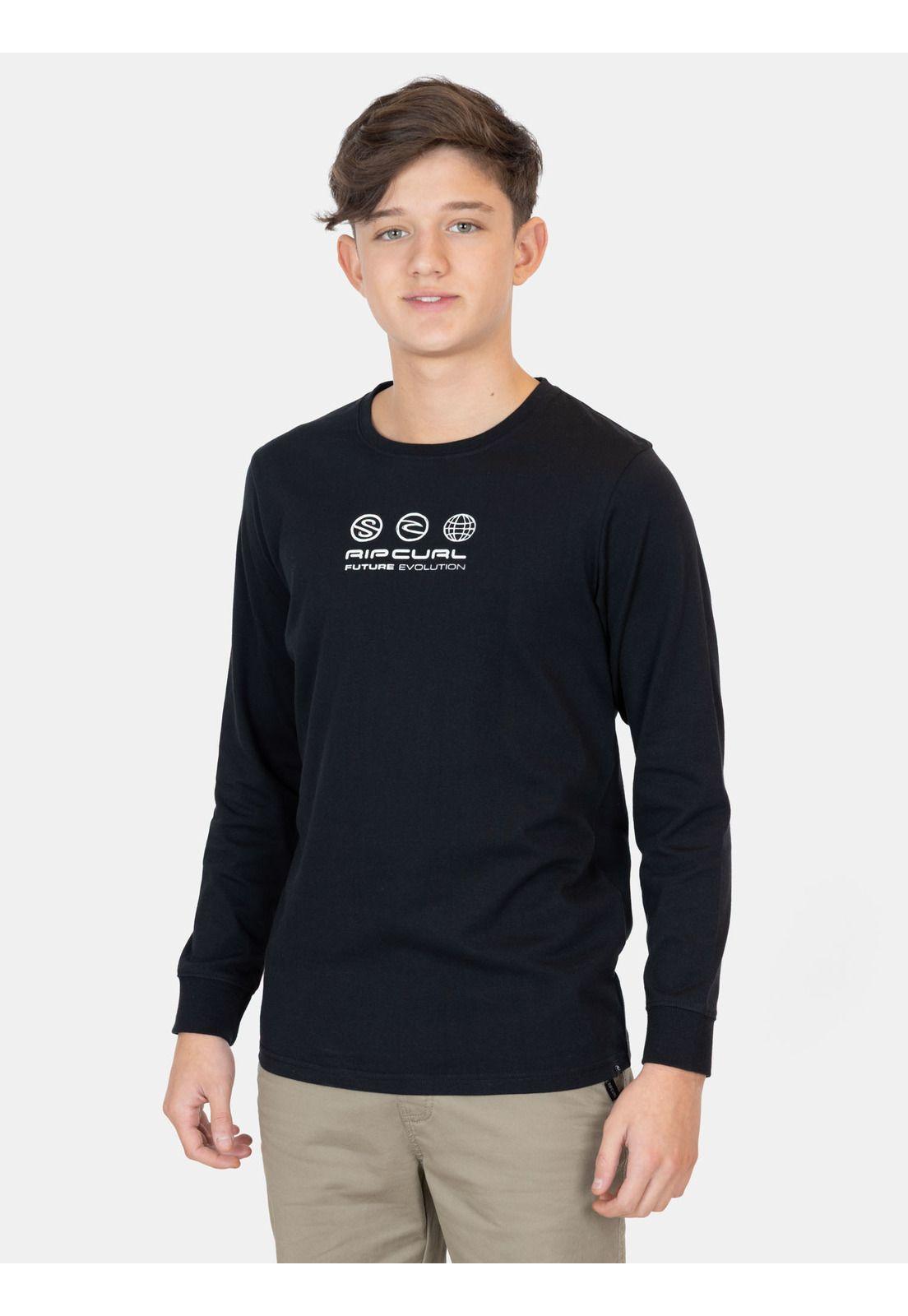 Polera ML Sunset Negro Infantil Rip Curl-0