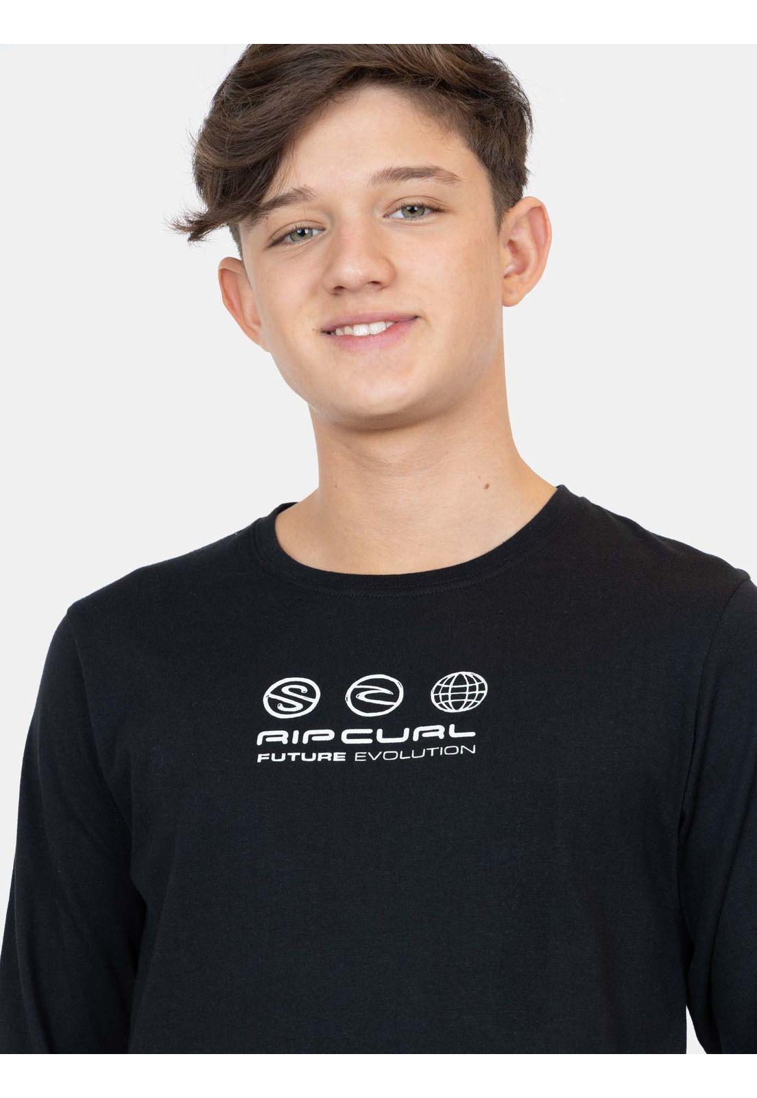 Polera ML Sunset Negro Infantil Rip Curl-2