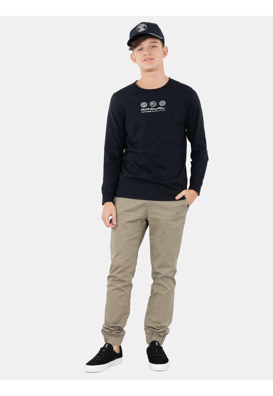 Polera ML Sunset Negro Infantil Rip Curl-3