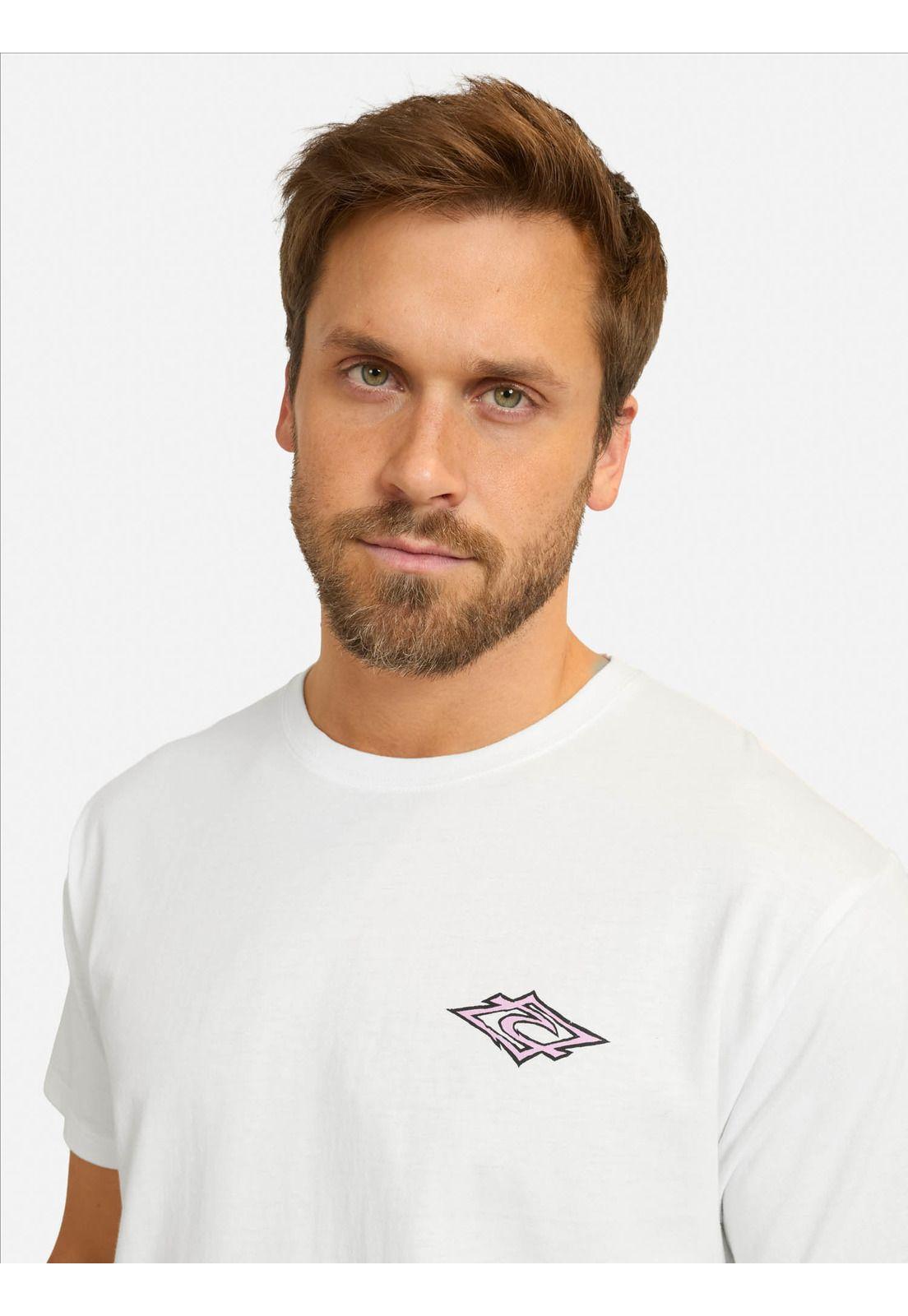 Polera MC Search Hazey Days Blanco Hombre Rip Curl-2
