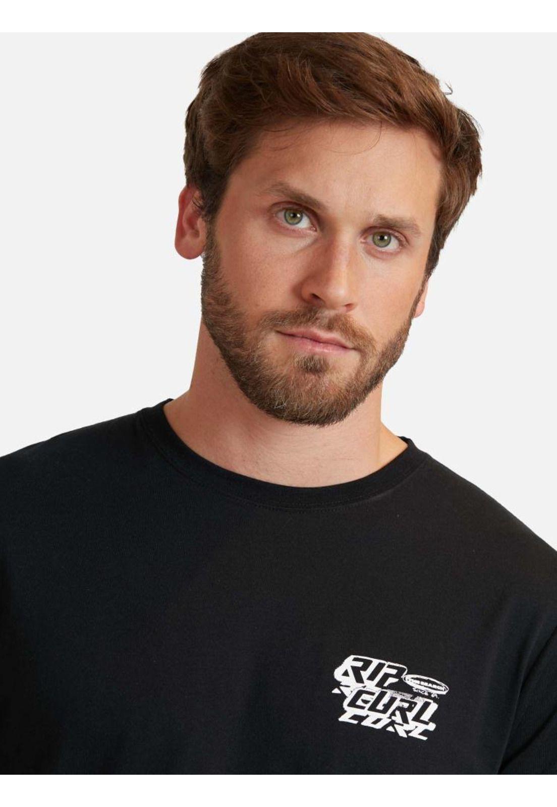 Polera Made For The Search Negro Hombre Rip Curl-2