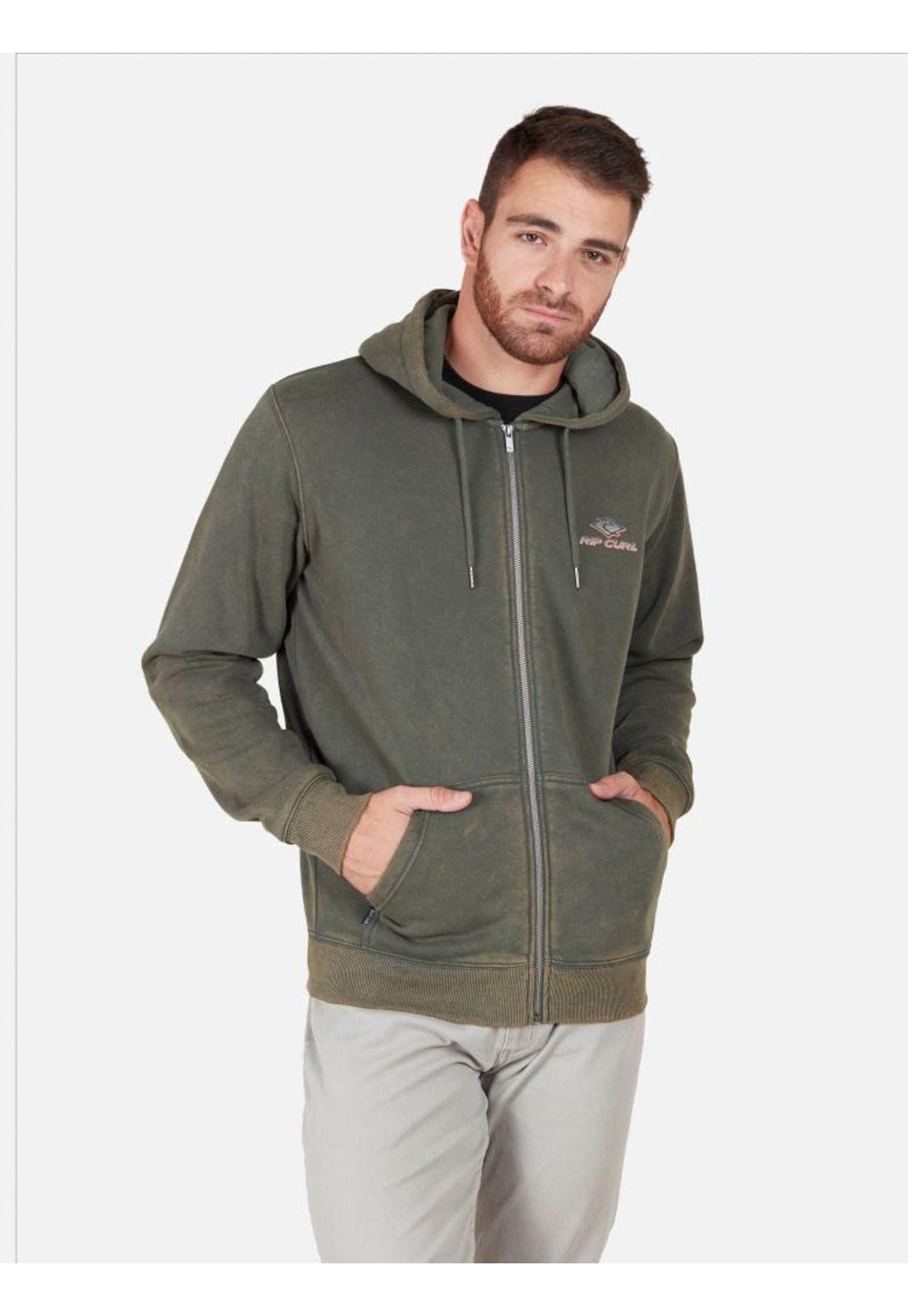 Poleron DIFUSING Verde Hombre Rip Curl-0