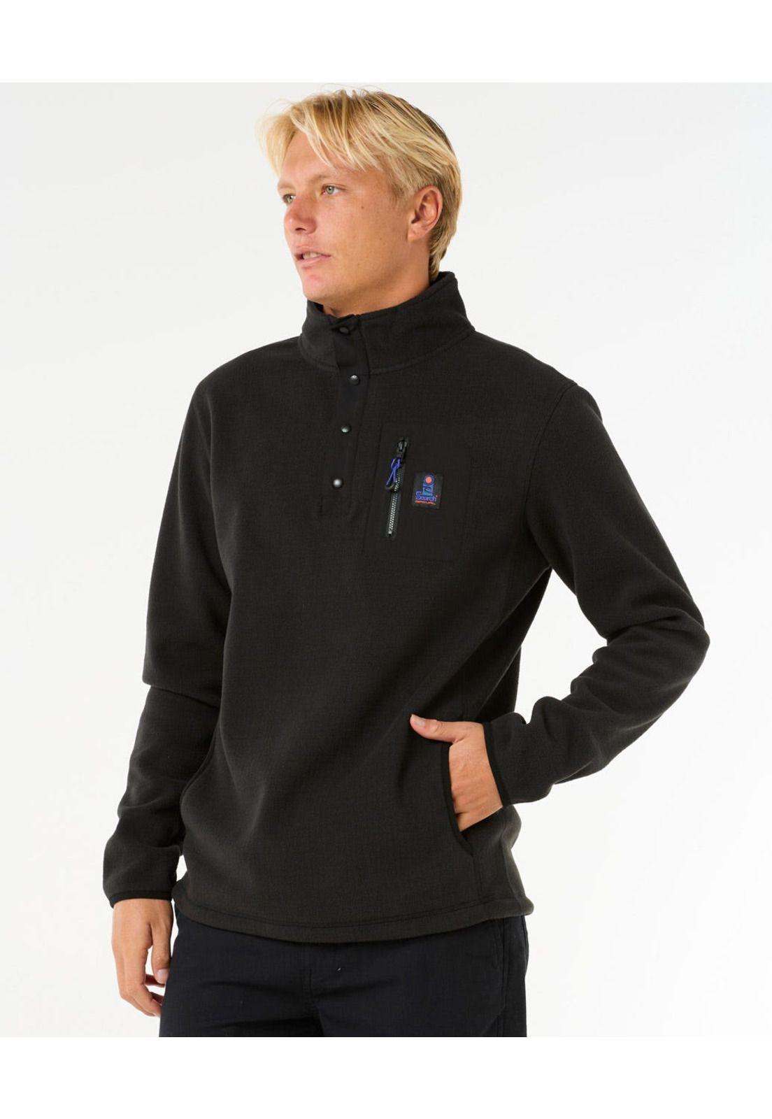 Poleron Micropolar Search Fleece Crew Negro Hombre Rip Curl-0