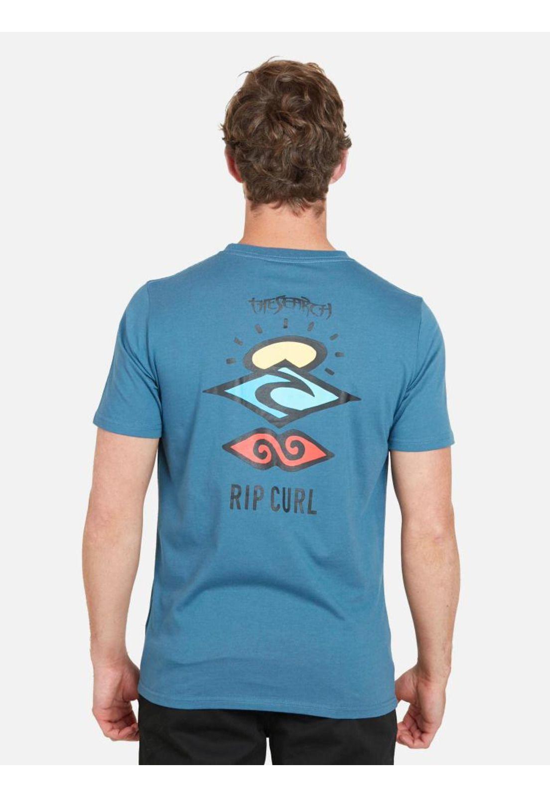 Polera CLASSIC SEARCH SS TEE Hombre Azul Rip Curl-1