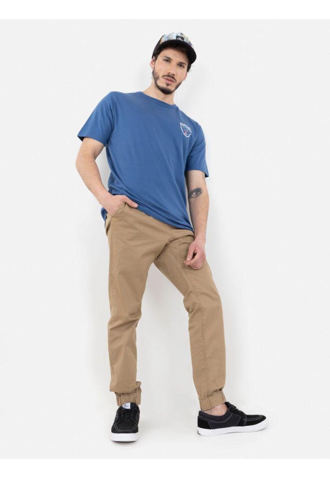 Polera TORQUAY 1969 SS TEE Hombre Azul Rip Curl-4