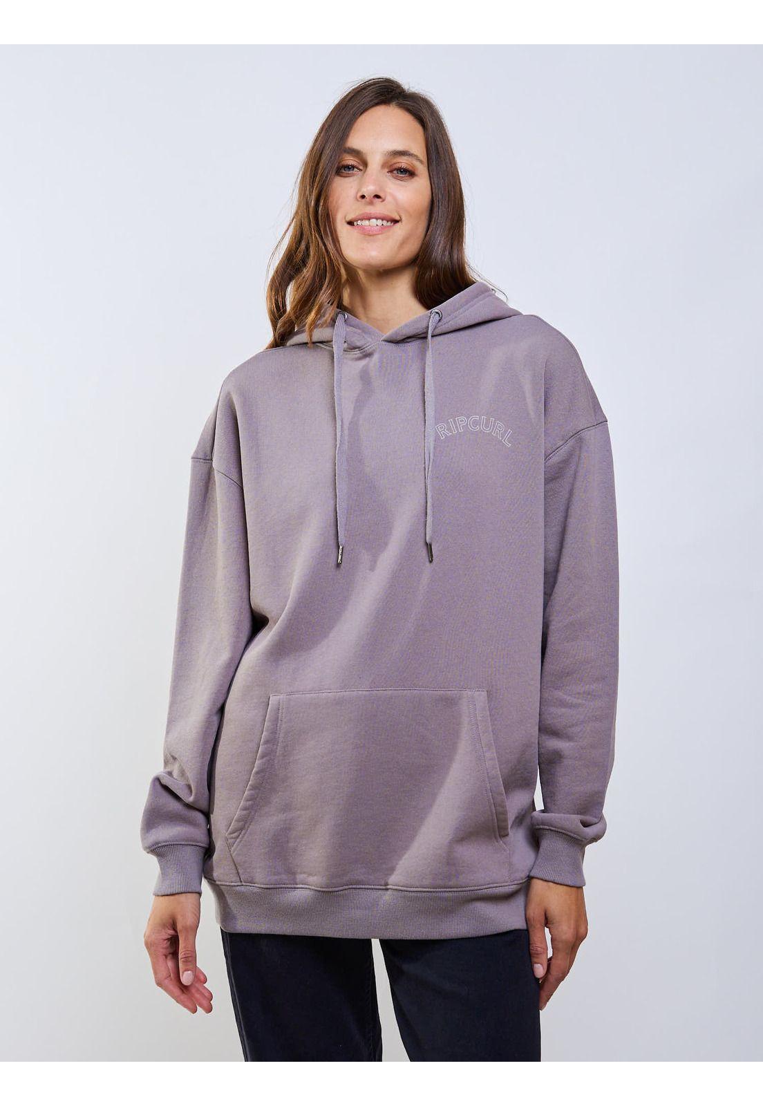 Poleron Canguro Solar Beige Mujer Rip Curl-5