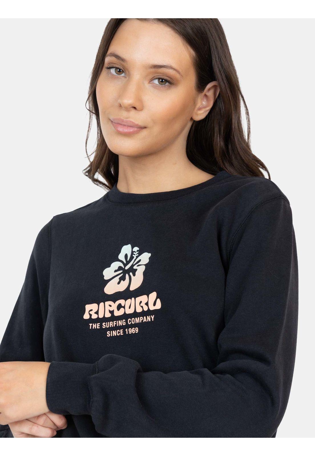 Poleron CR Windcrest Negro Mujer Rip Curl-2
