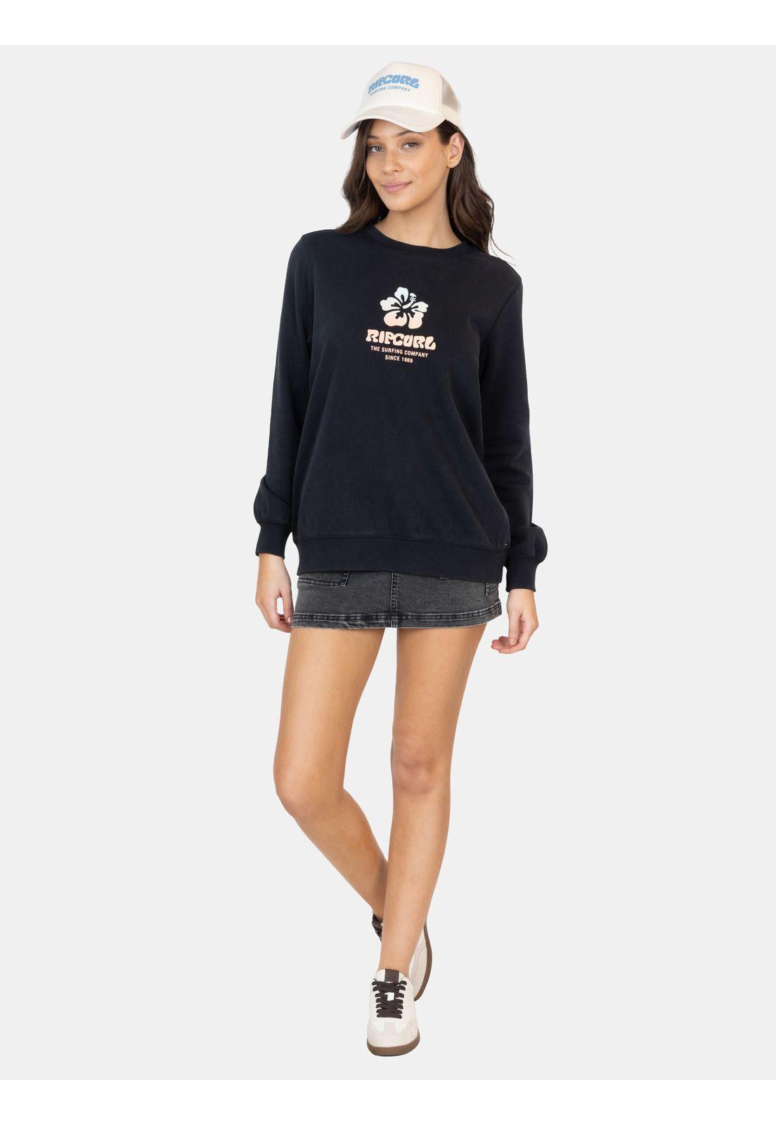 Poleron CR Windcrest Negro Mujer Rip Curl-3