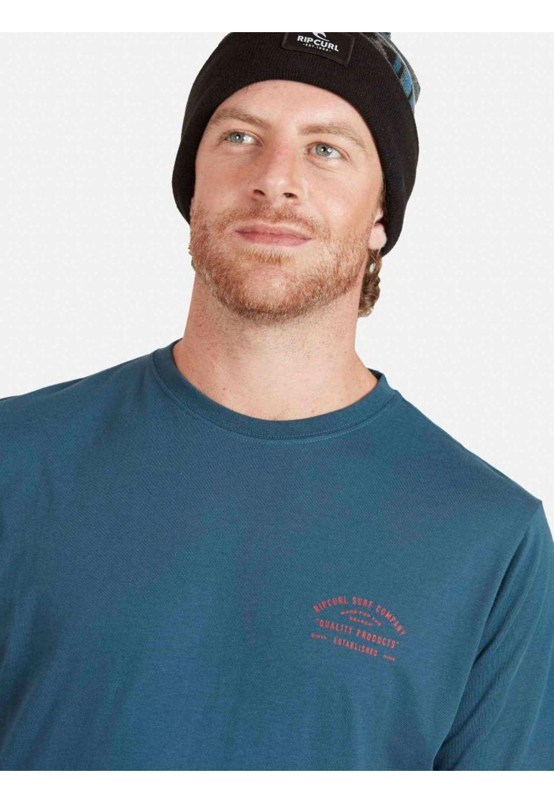 Polera MADE FOR THE SEARCH TEE Hombre Marino Rip Curl-4