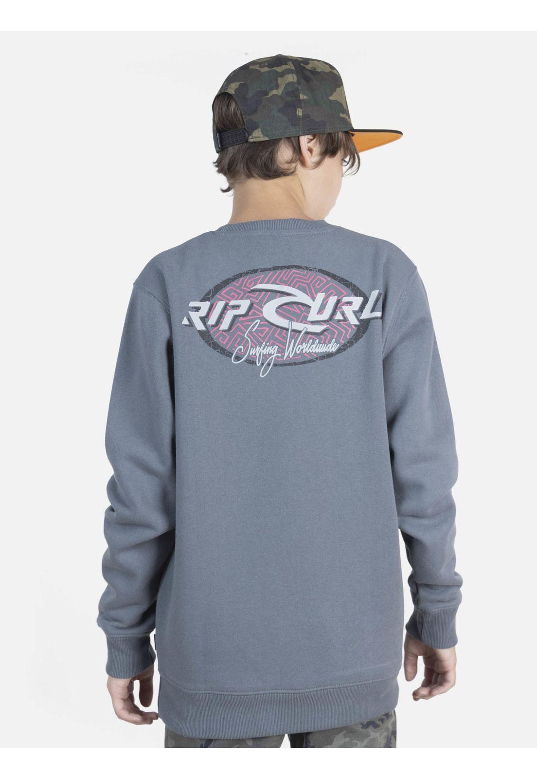 Poleron 6O475-MI22 Gris Juvenil Rip Curl-1