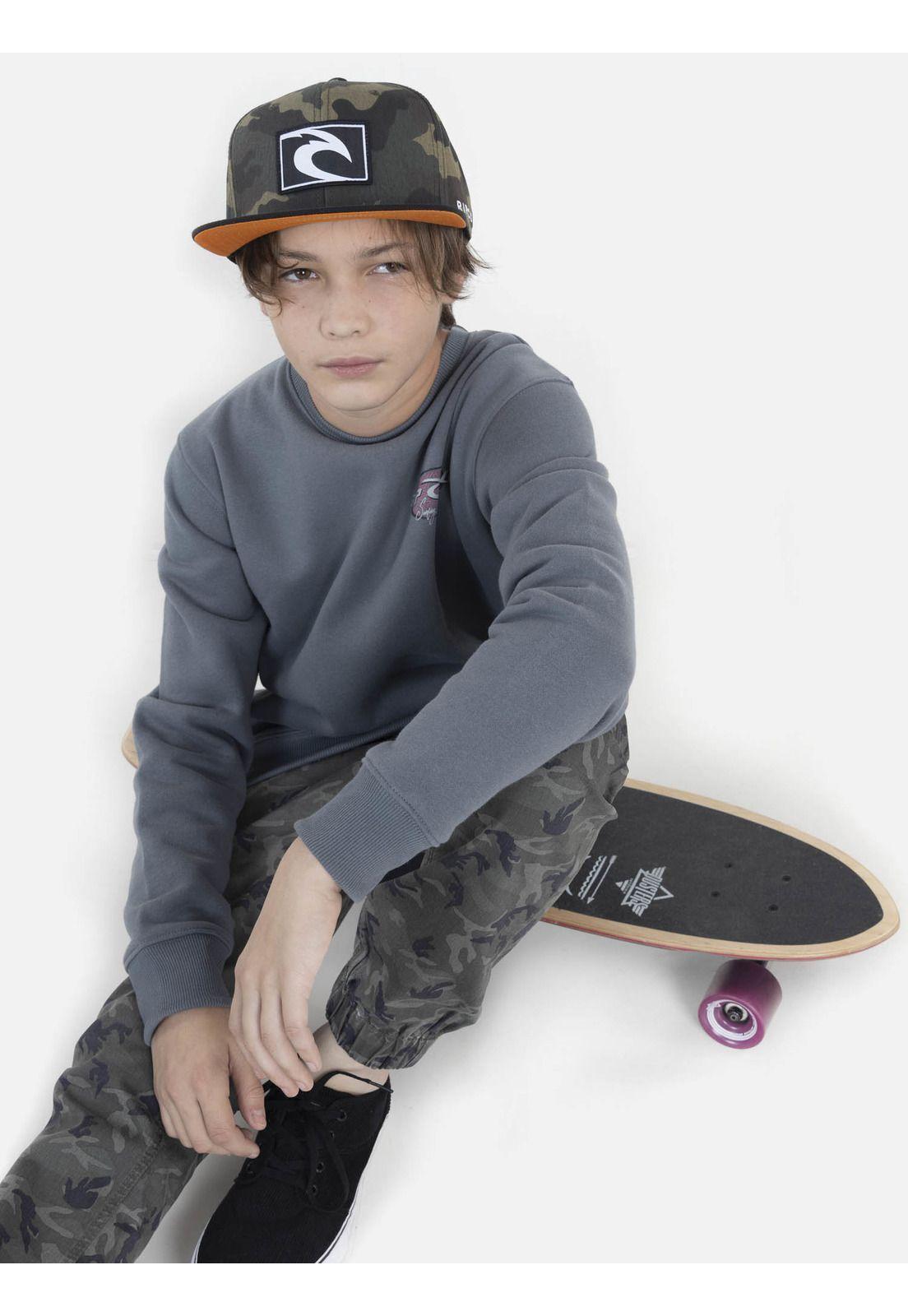 Poleron 6O475-MI22 Gris Juvenil Rip Curl-3