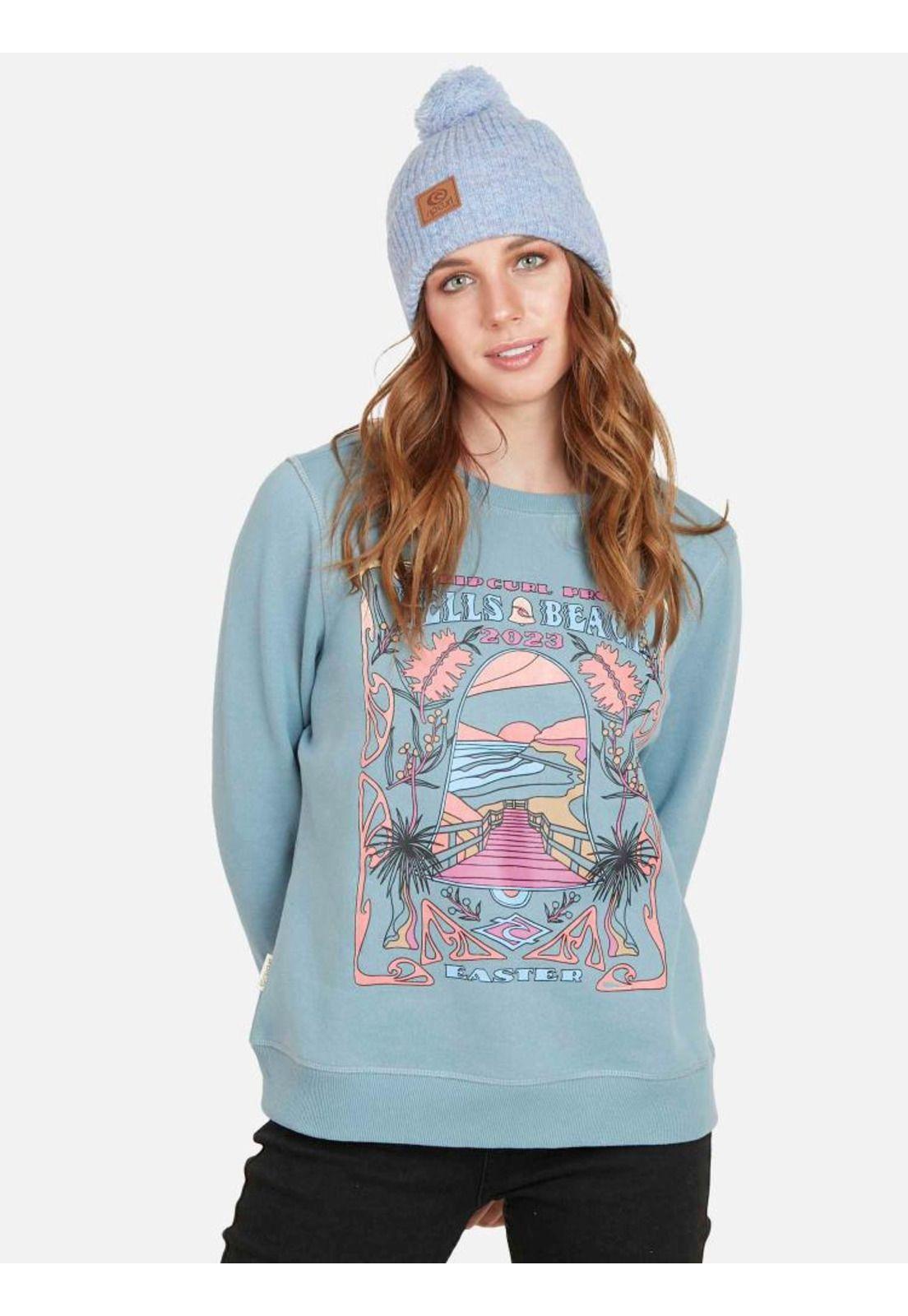 Poleron BELLS BEACH CR Mujer Denim Rip Curl-0