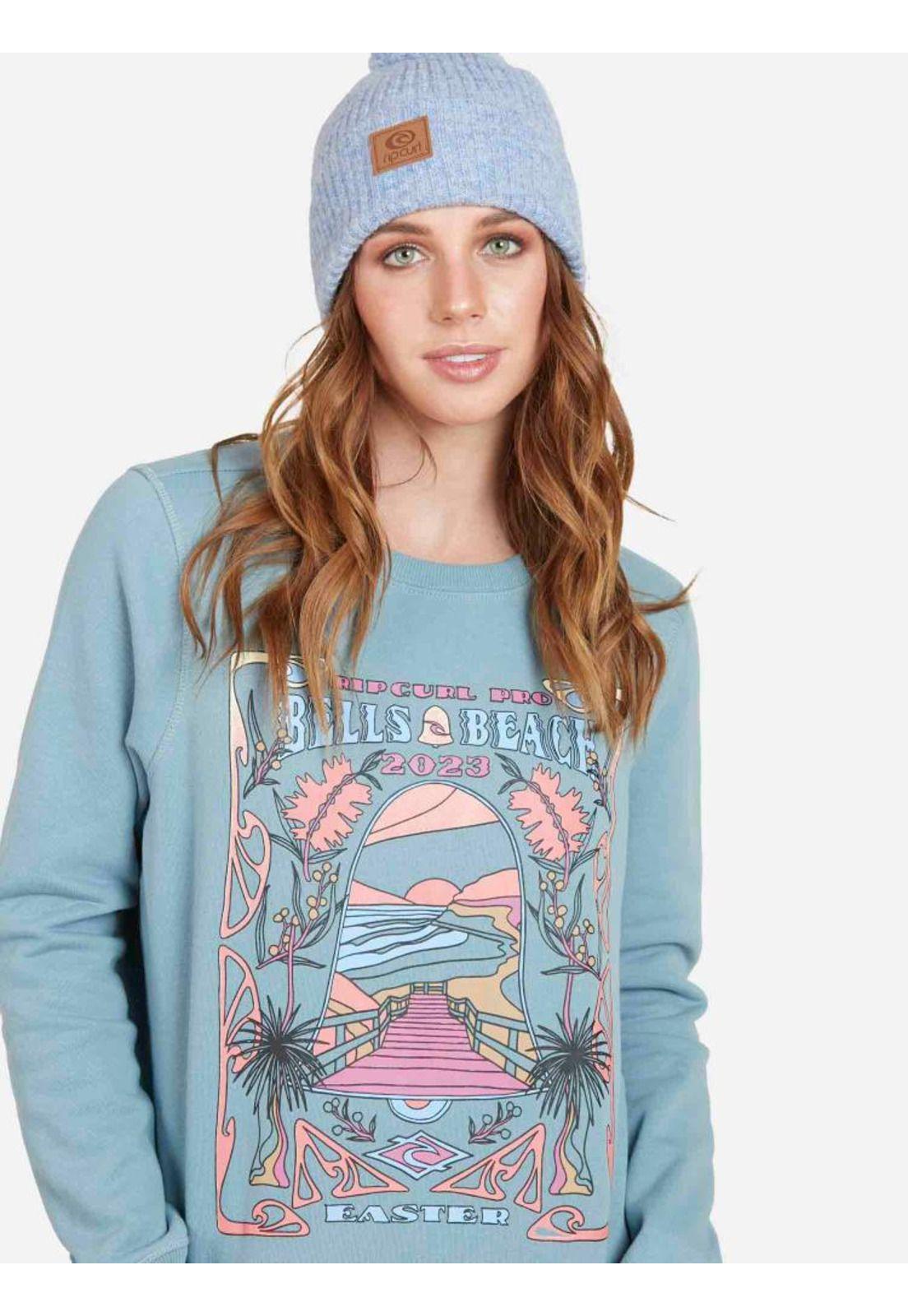 Poleron BELLS BEACH CR Mujer Denim Rip Curl-4