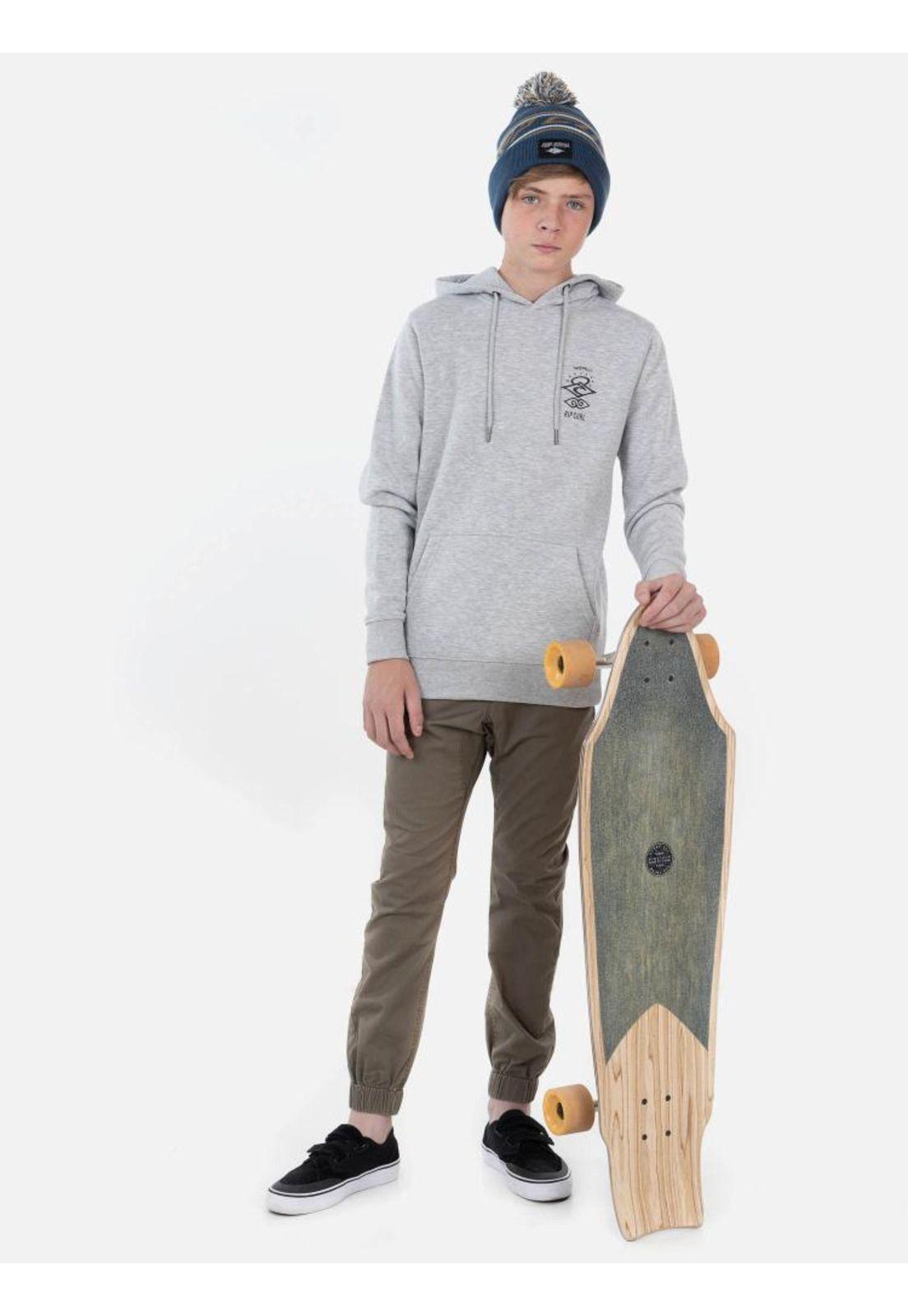 Poleron THE SEARCH RIP CURL Juvenil Gris Mezcla Rip Curl-4