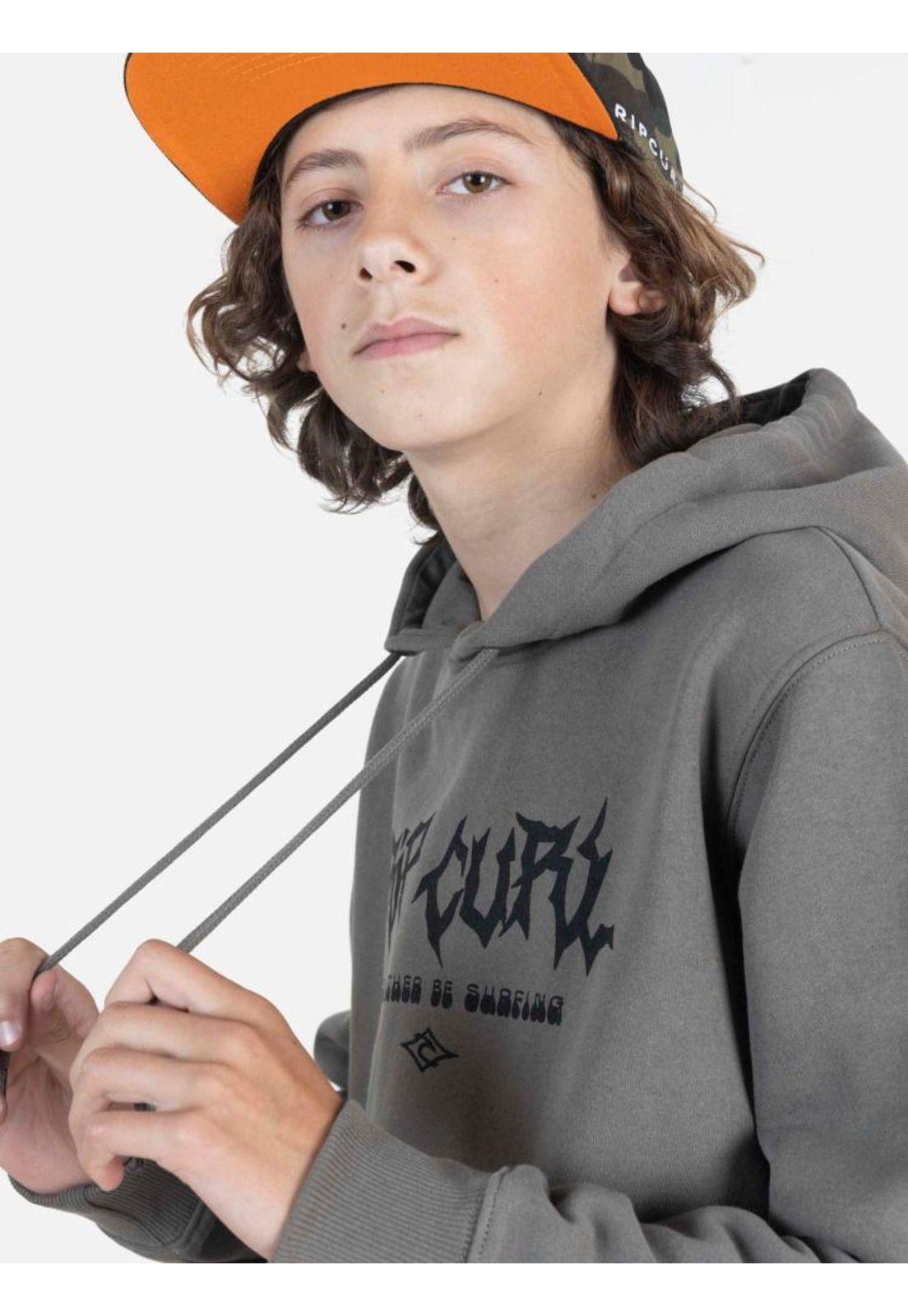 Poleron BAD JOUG RC Verde Juvenil Rip Curl-4