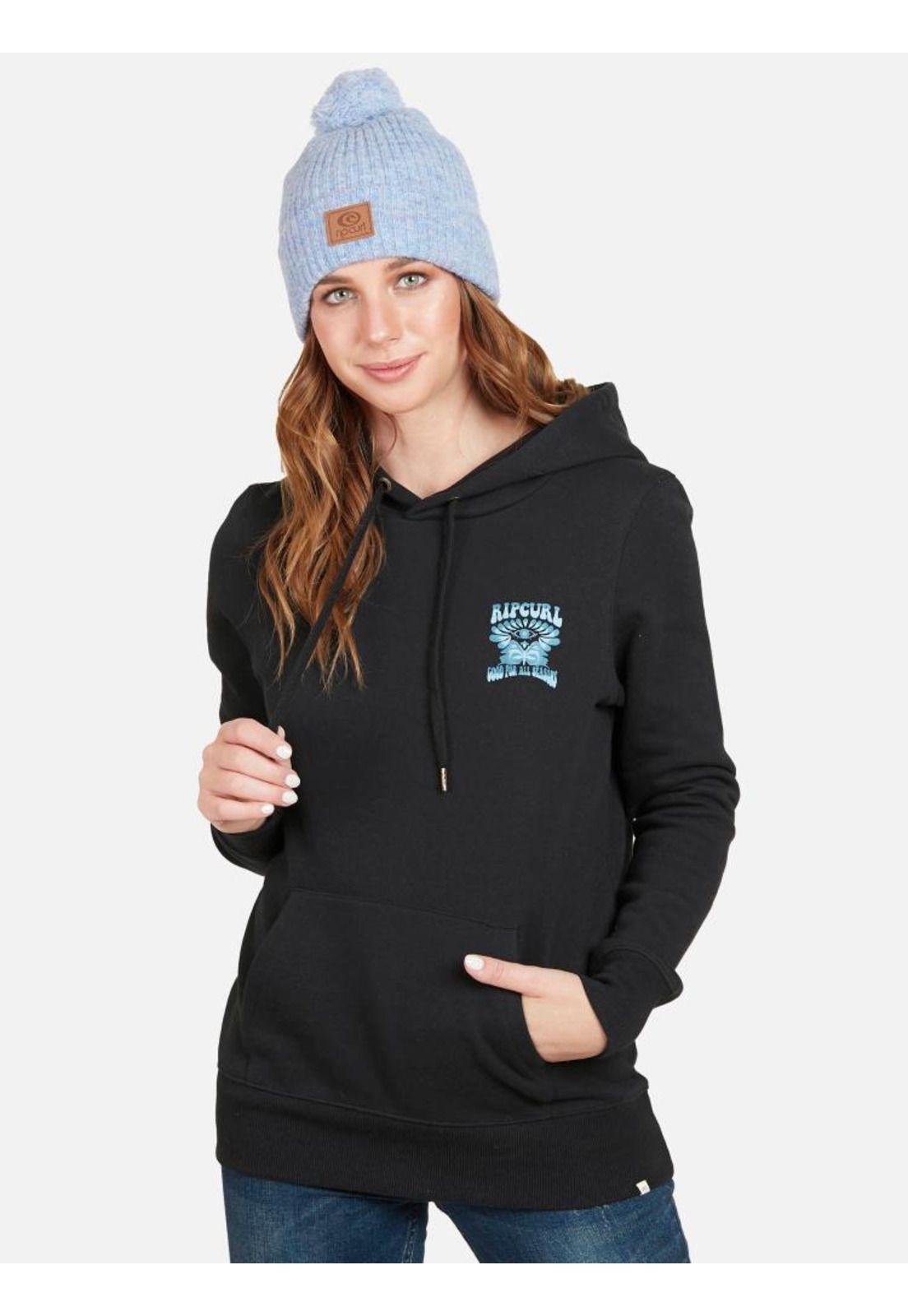 Poleron BLUE EYE Mujer Negro Rip Curl-0